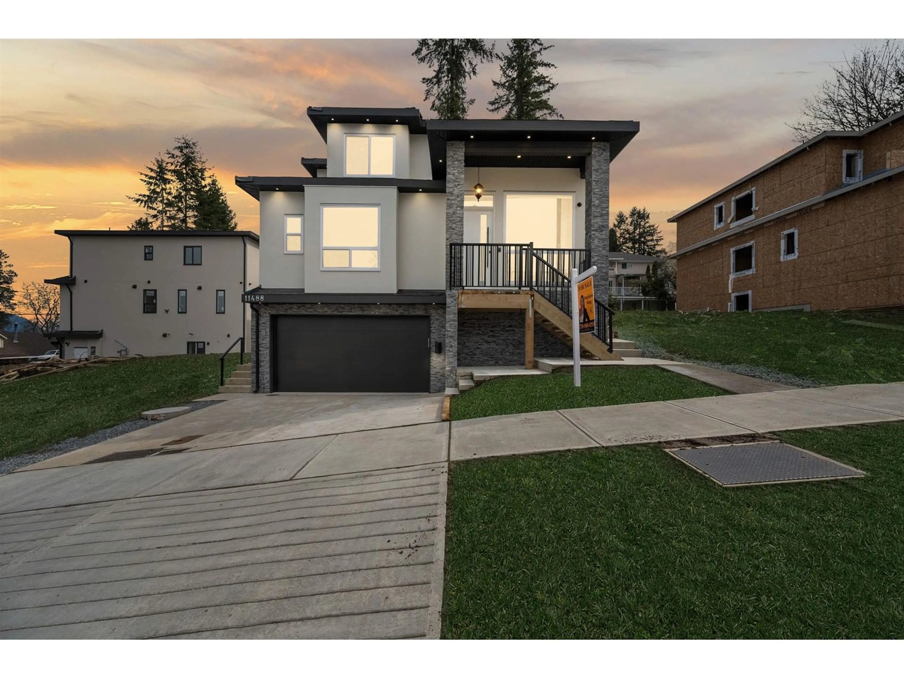 Home with brick exterior material, street for 11488 138A, Surrey British Columbia V3T4L1