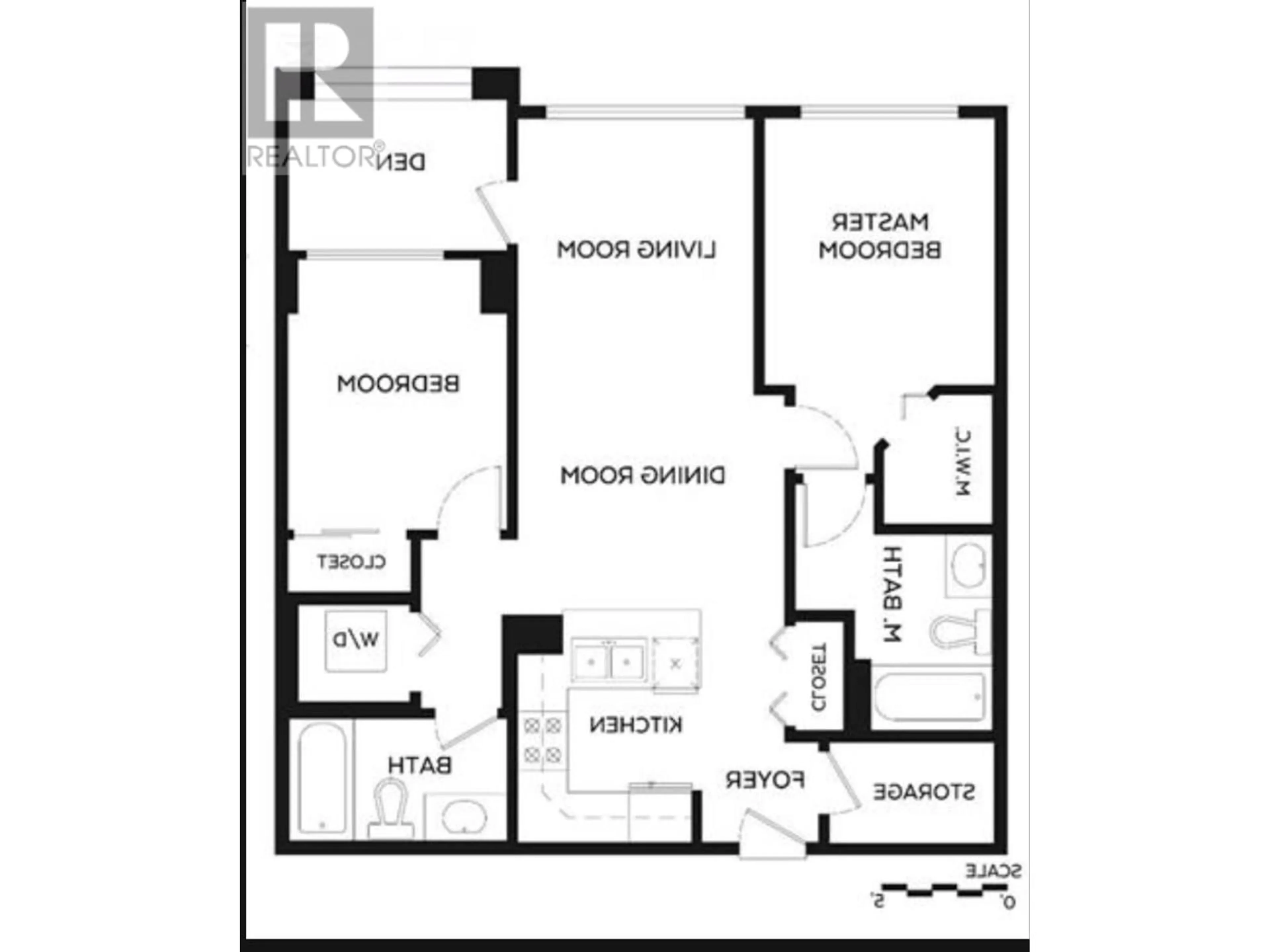 Floor plan for 405 - 4028 KNIGHT STREET, Vancouver British Columbia V5N5Y8