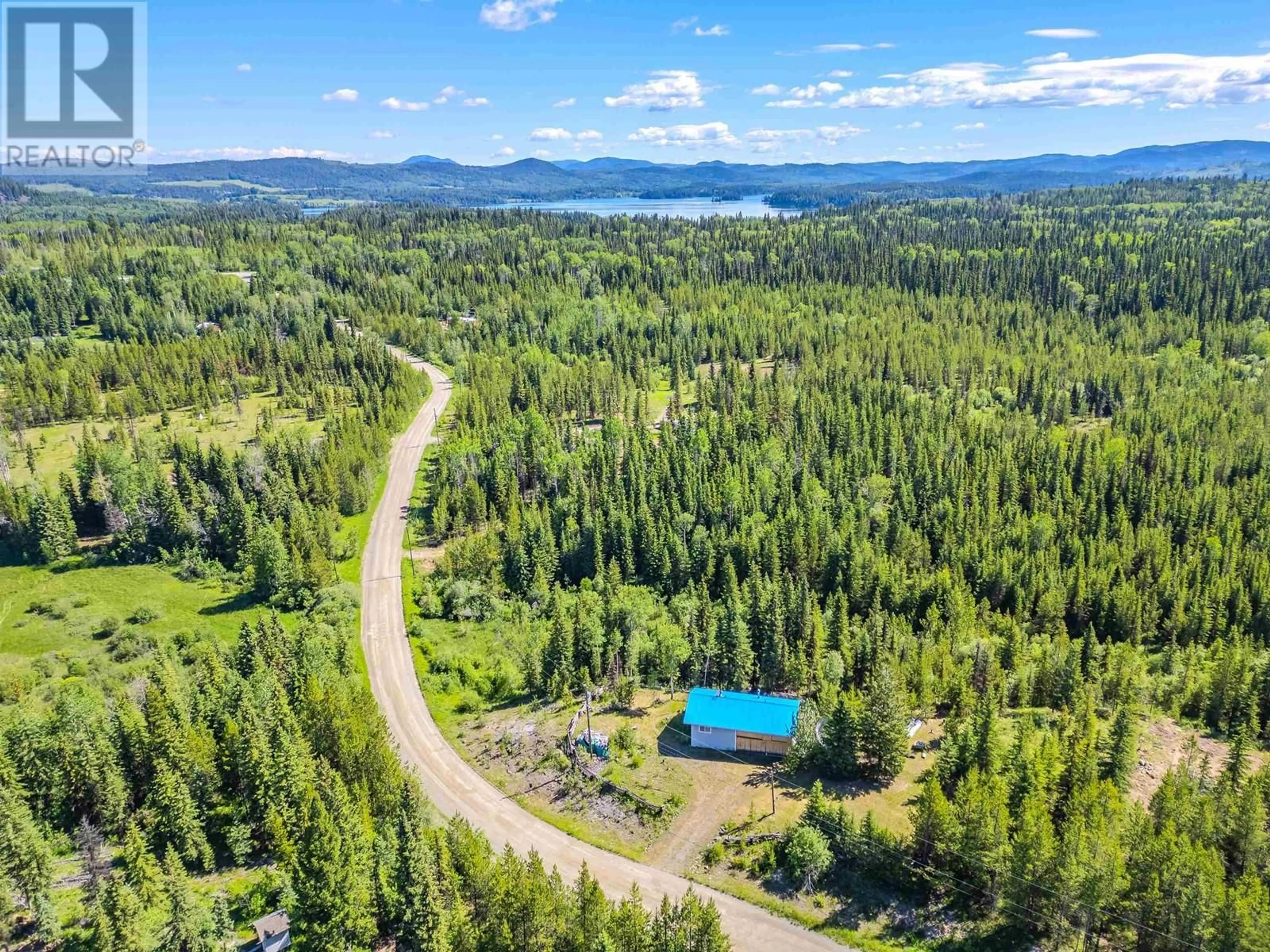 A pic from outside/outdoor area/front of a property/back of a property/a pic from drone, forest/trees view for 7559 HIGH COUNTRY ROAD, Bridge Lake British Columbia V0K1X2