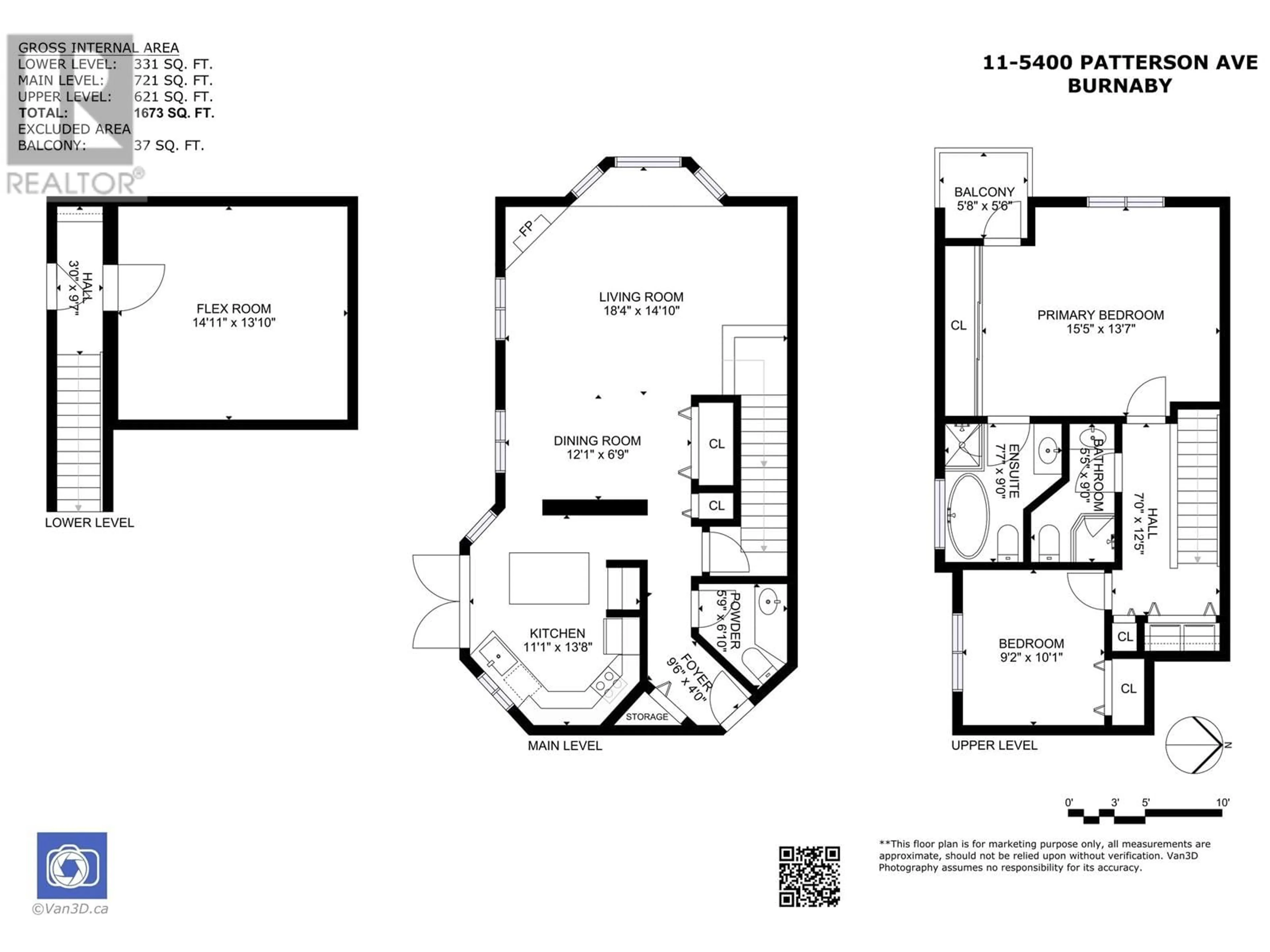 Floor plan for 11 - 5400 PATTERSON AVENUE, Burnaby British Columbia V5H2M5