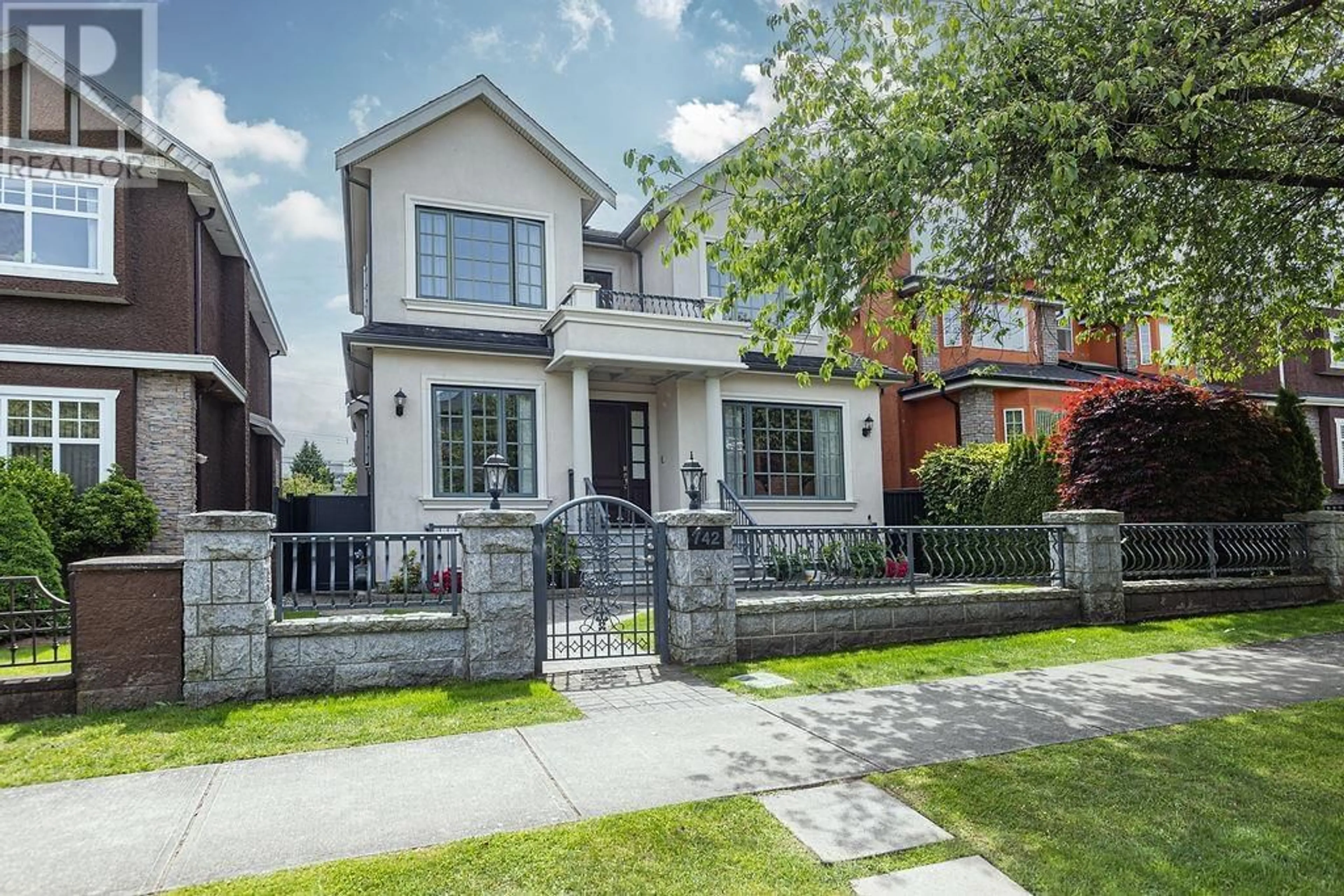 Home with brick exterior material, street for 742 64TH AVENUE, Vancouver British Columbia V6P2L3