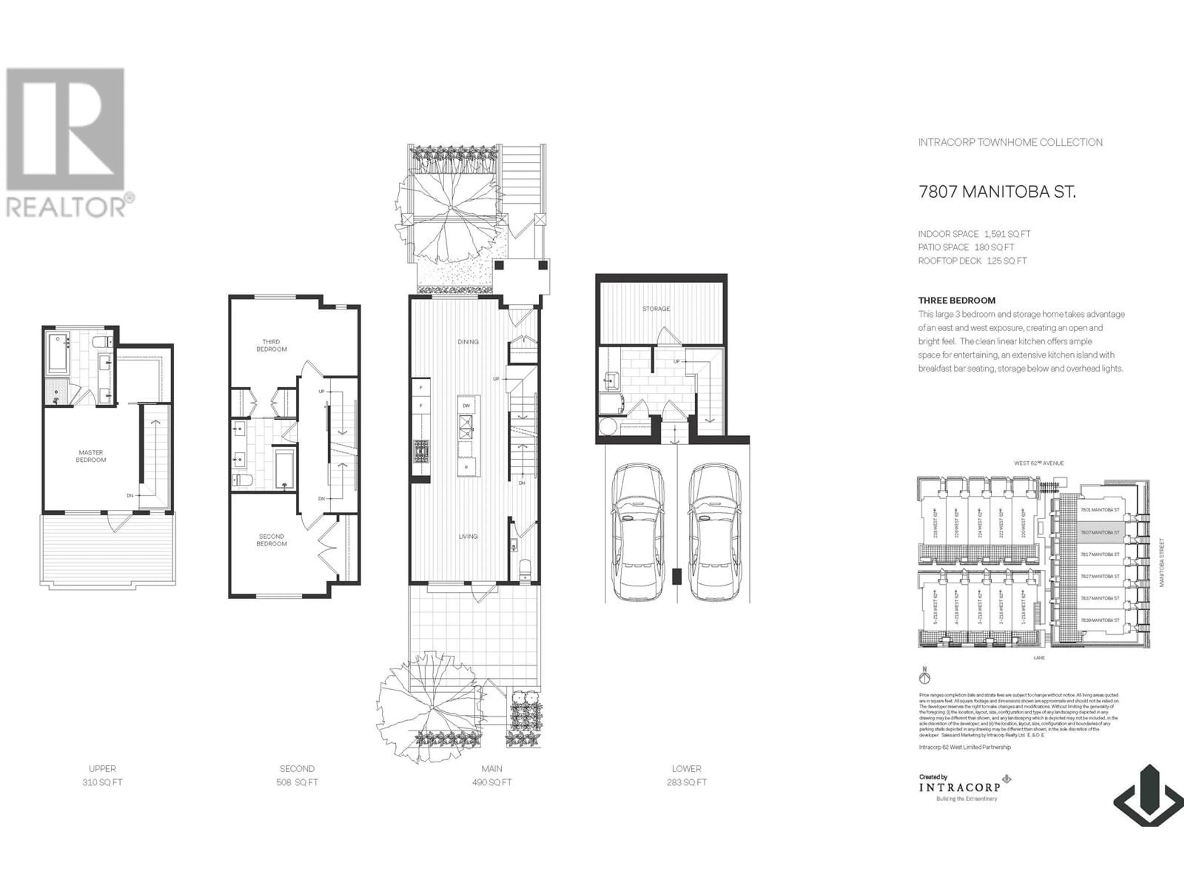 Floor plan for 7807 MANITOBA STREET, Vancouver British Columbia V5X0G9