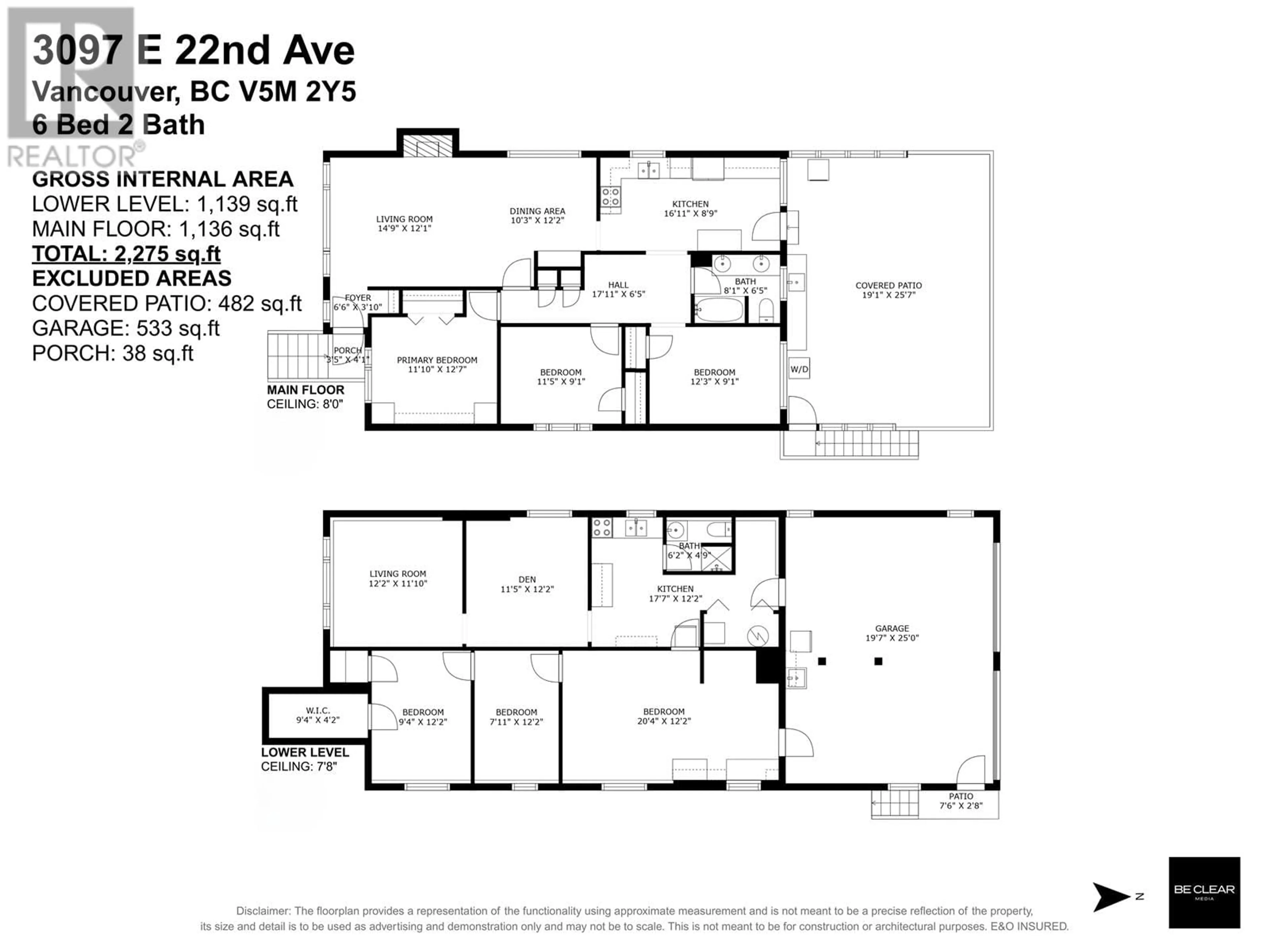 Floor plan for 3097 E 22ND AVENUE, Vancouver British Columbia V5M2Y5