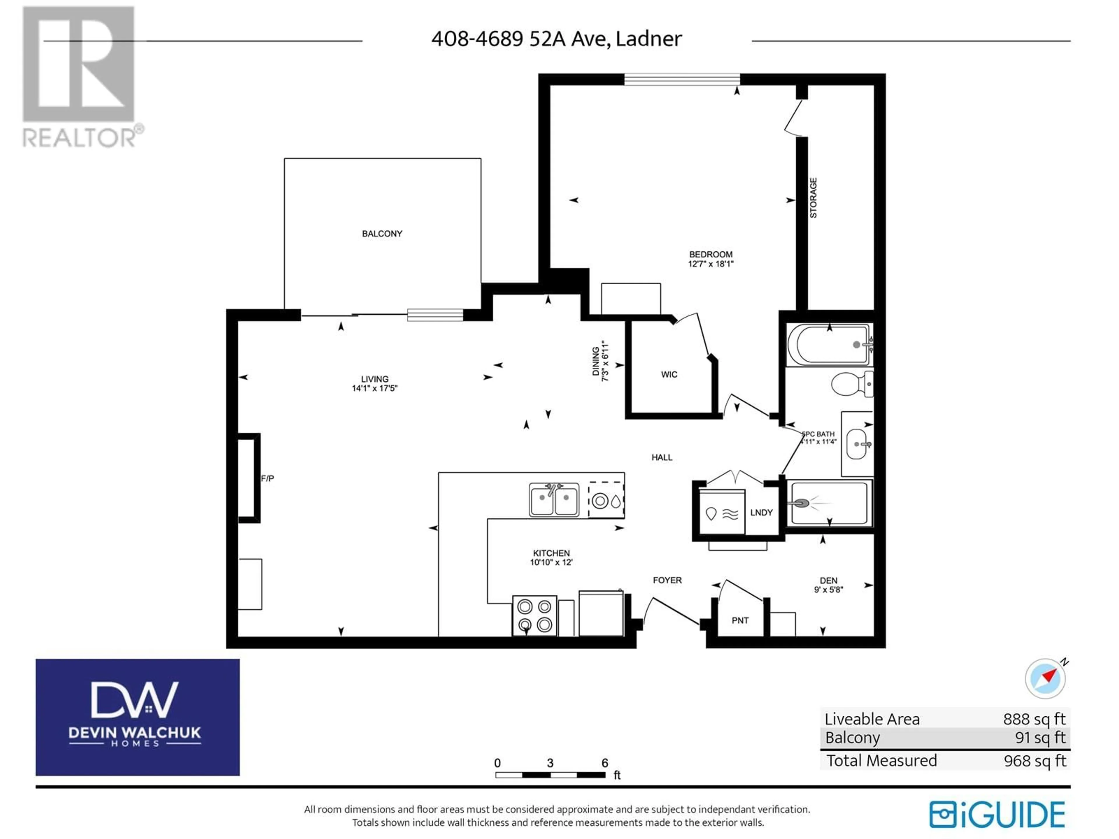 Floor plan for 408 - 4689 52A STREET, Delta British Columbia V4K2Y7