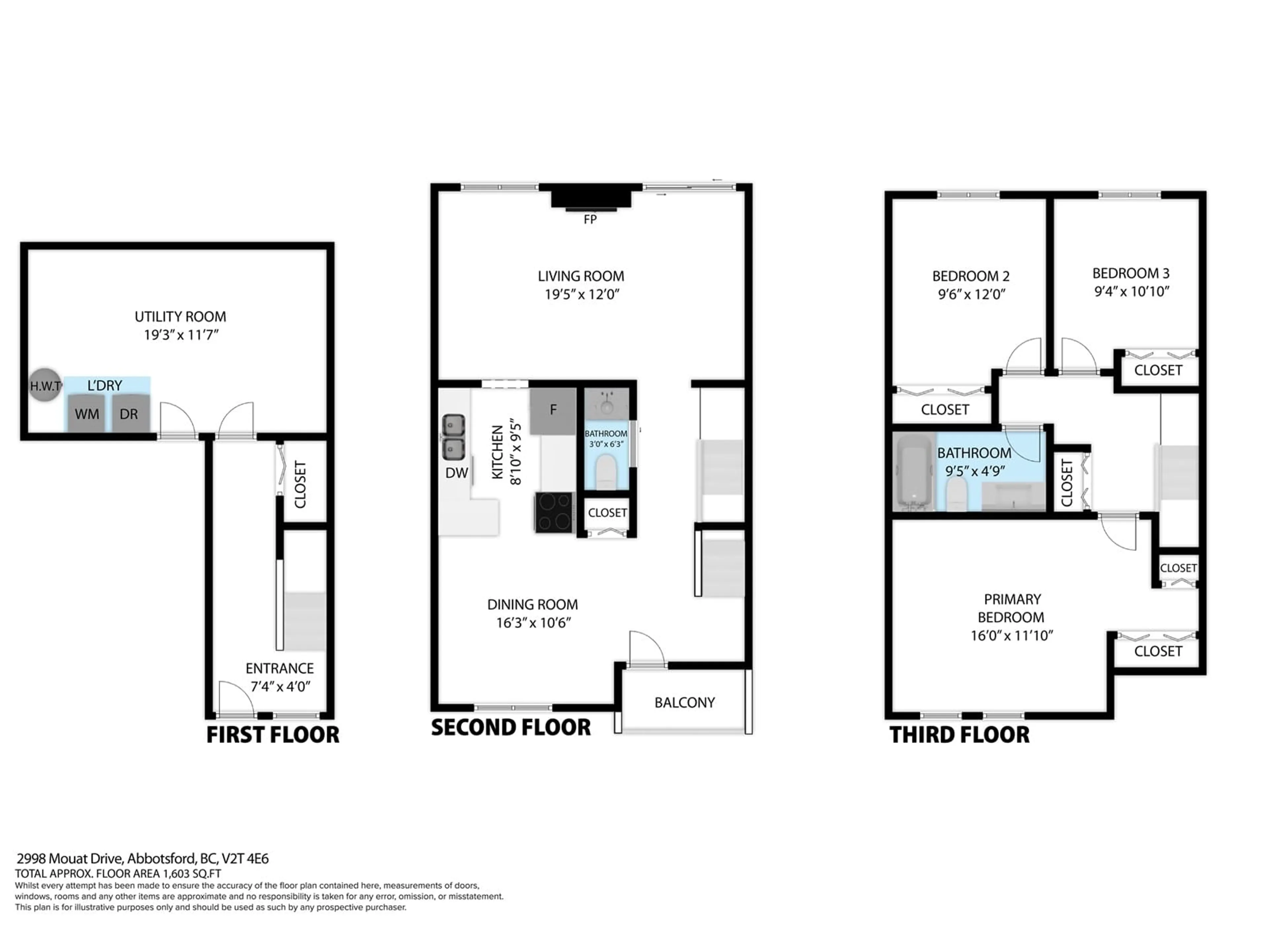 Floor plan for 29 - 2998 MOUAT, Abbotsford British Columbia V2T4E6