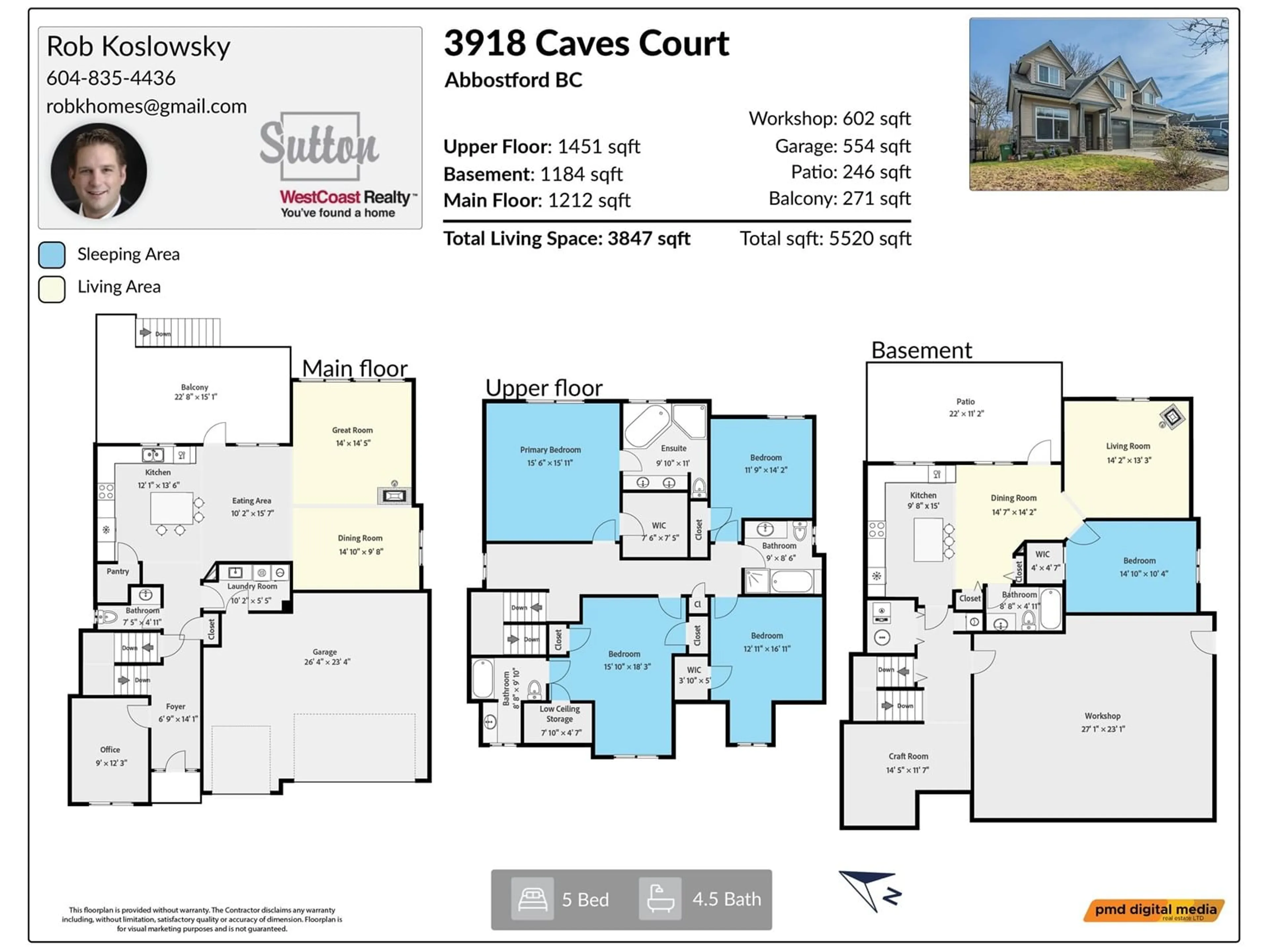 Floor plan for 3918 CAVES, Abbotsford British Columbia V3G0A1