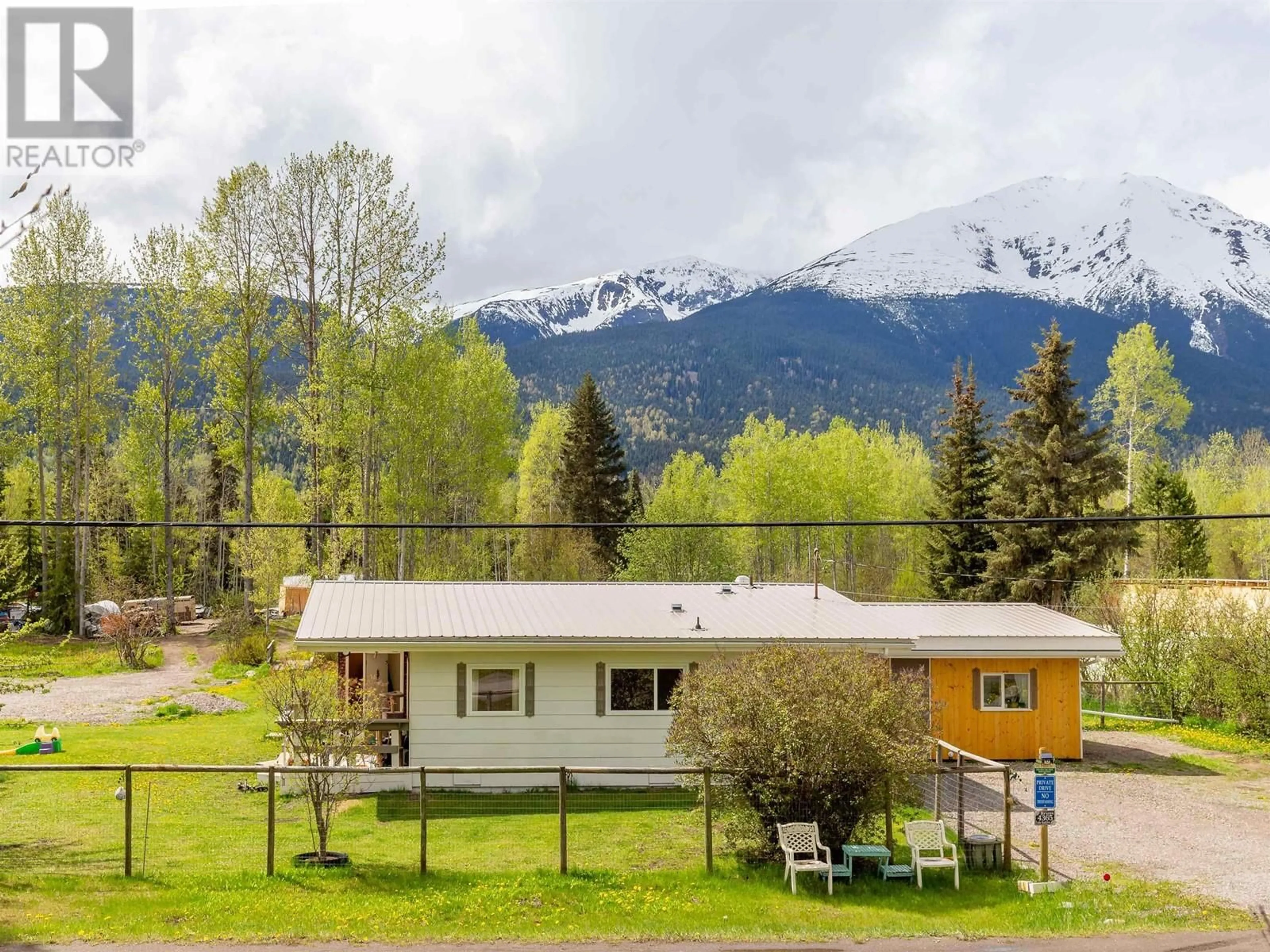 A pic from outside/outdoor area/front of a property/back of a property/a pic from drone, mountain view for 4365 LAKE KATHLYN ROAD, Smithers British Columbia V0J2N2