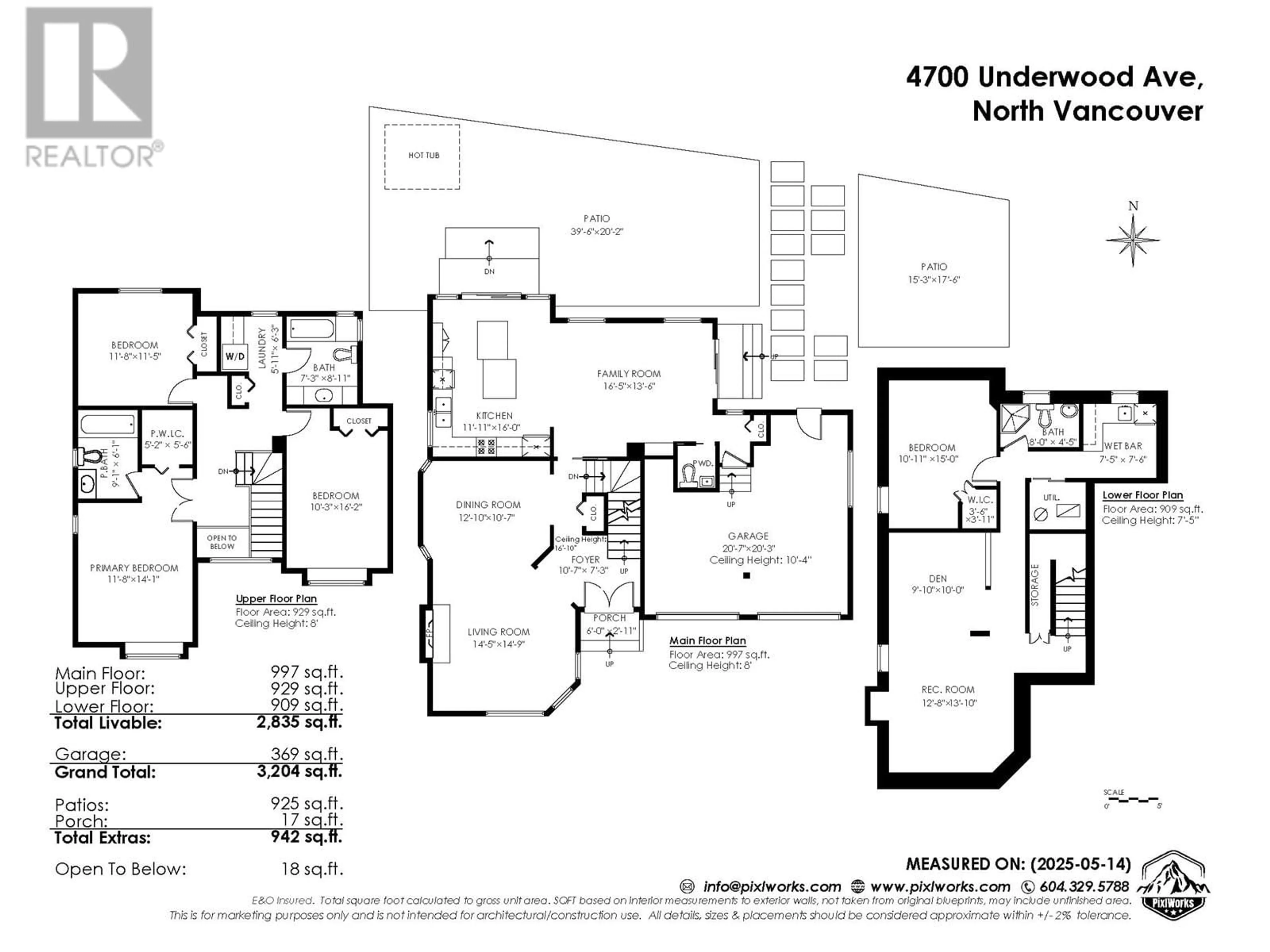Floor plan for 4700 UNDERWOOD AVENUE, North Vancouver British Columbia V7K3A8