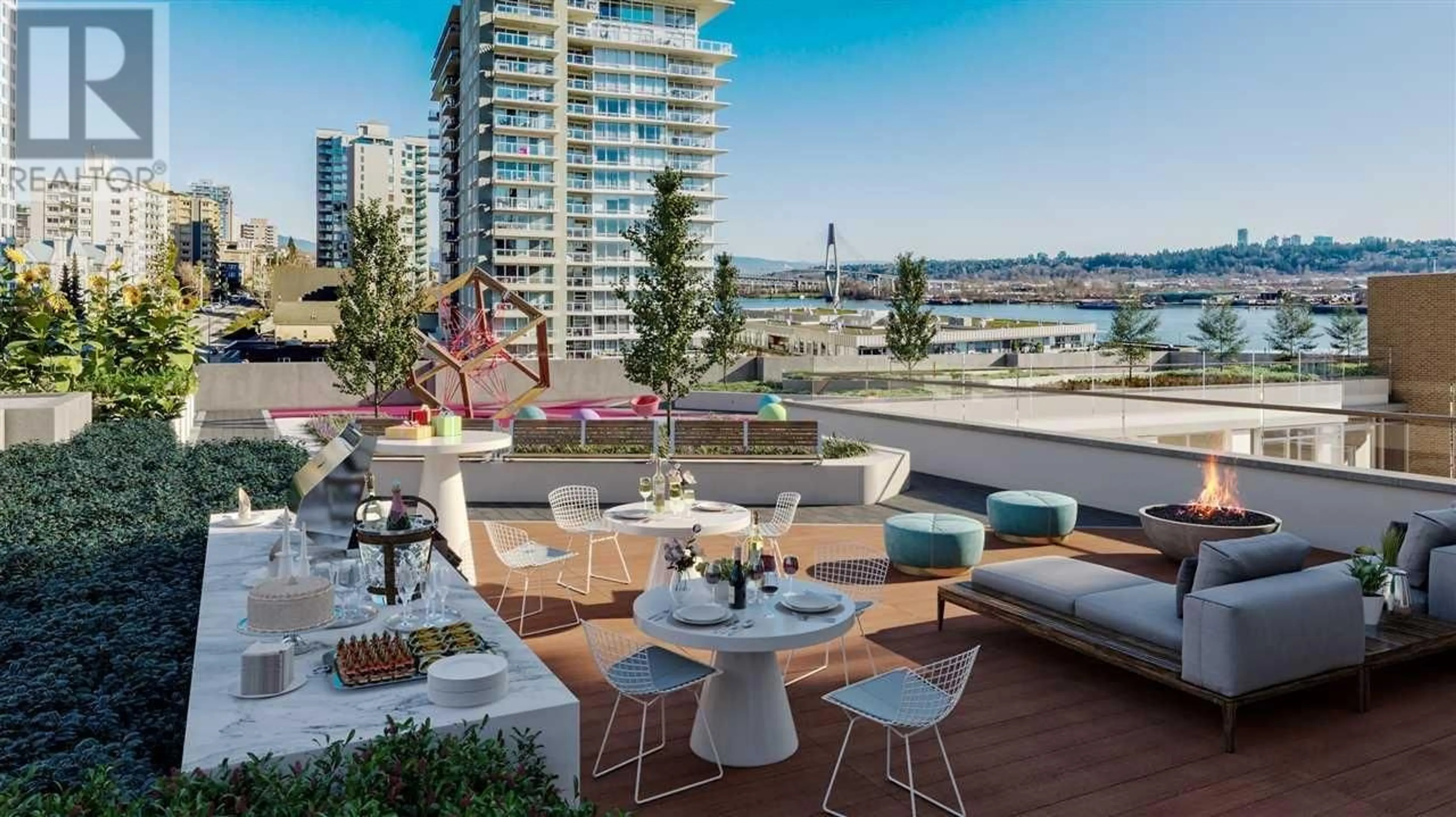 Patio, water/lake/river/ocean view for 302 - 618 CARNARVON STREET, New Westminster British Columbia V3M0N9