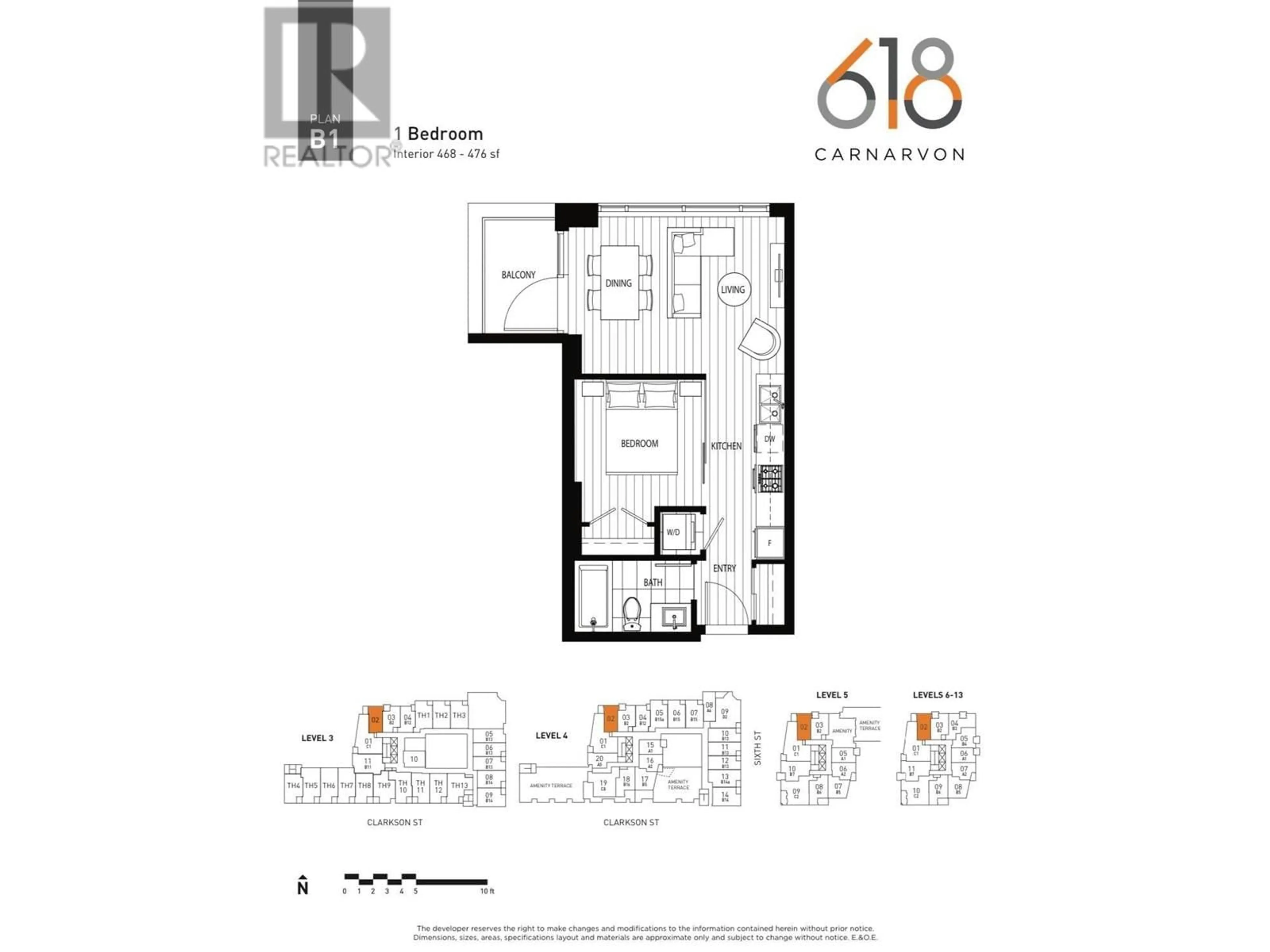 Floor plan for 302 - 618 CARNARVON STREET, New Westminster British Columbia V3M0N9