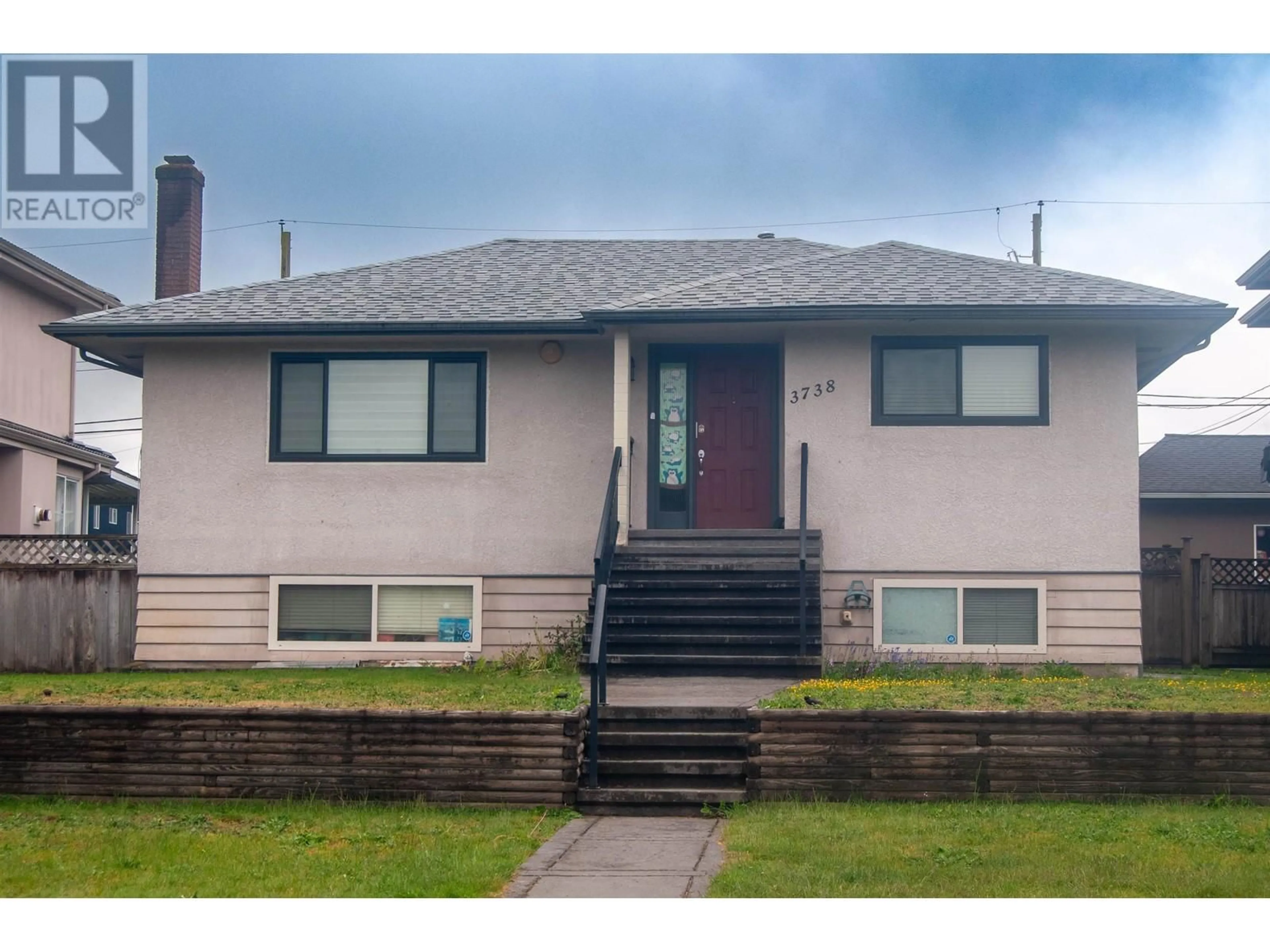Home with vinyl exterior material, street for 3738 FOREST STREET, Burnaby British Columbia V5G1W6