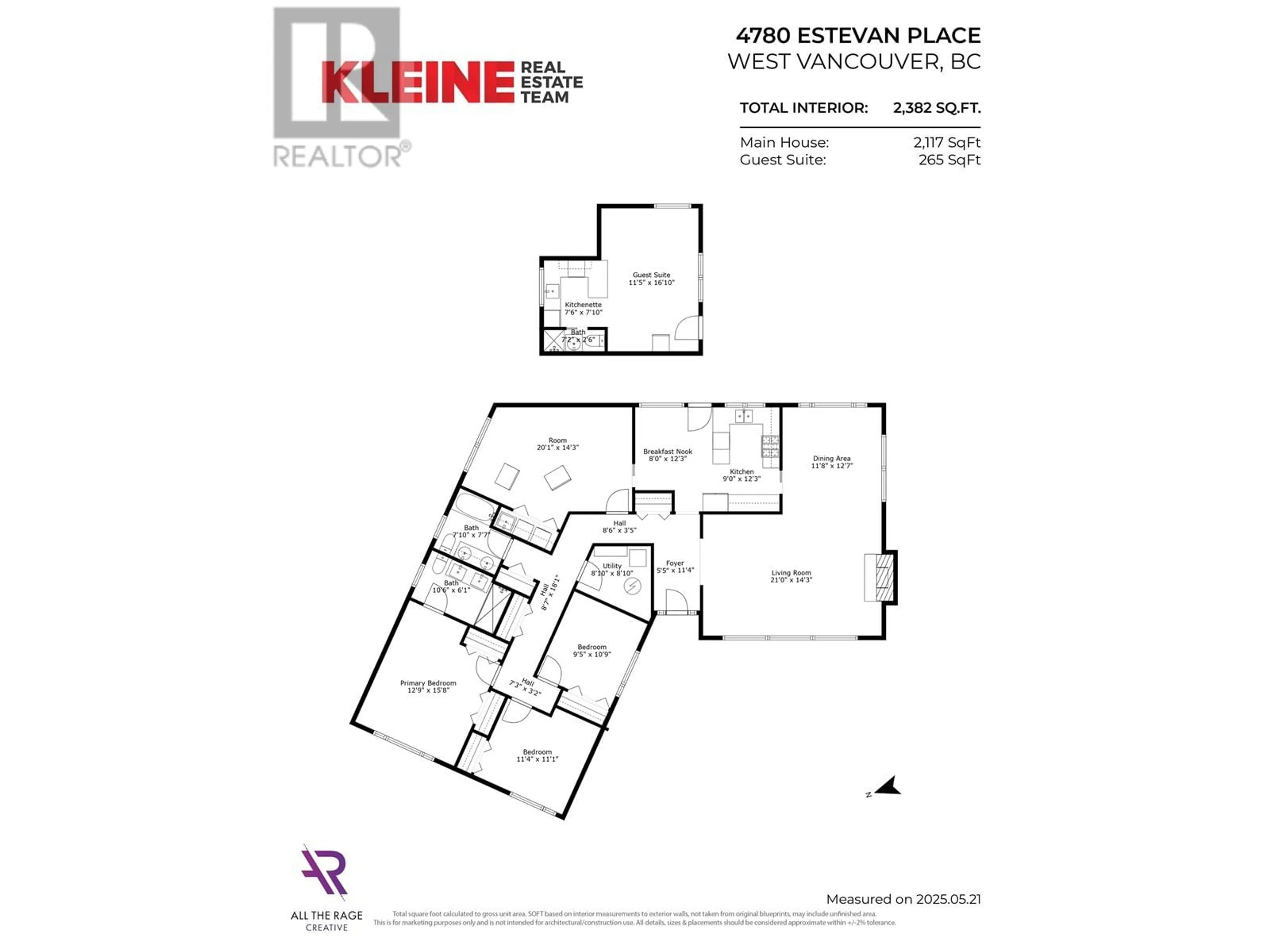 Floor plan for 4780 ESTEVAN PLACE, West Vancouver British Columbia V7W1G9