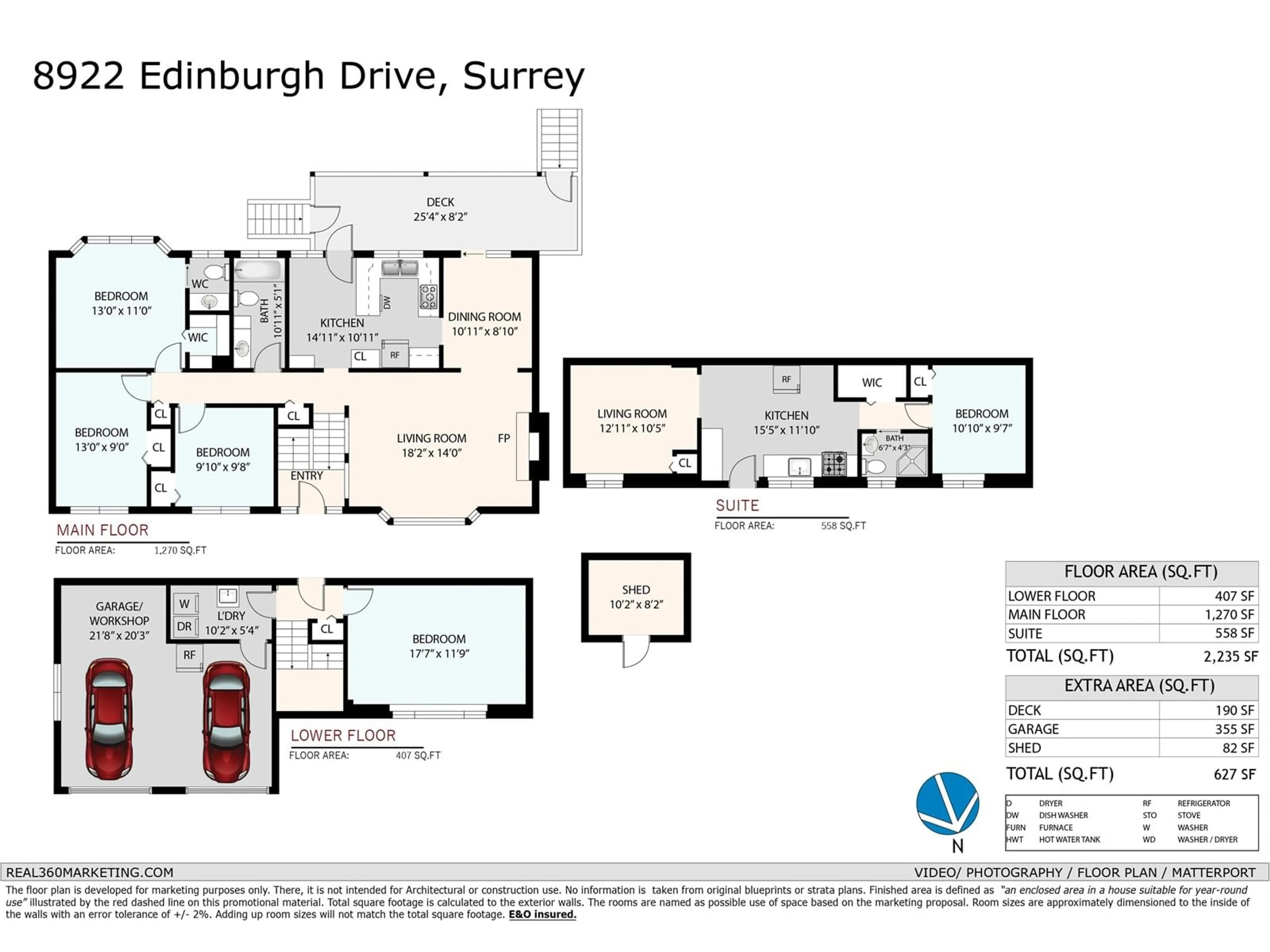 Floor plan for 8922 EDINBURGH, Surrey British Columbia V3V7C2