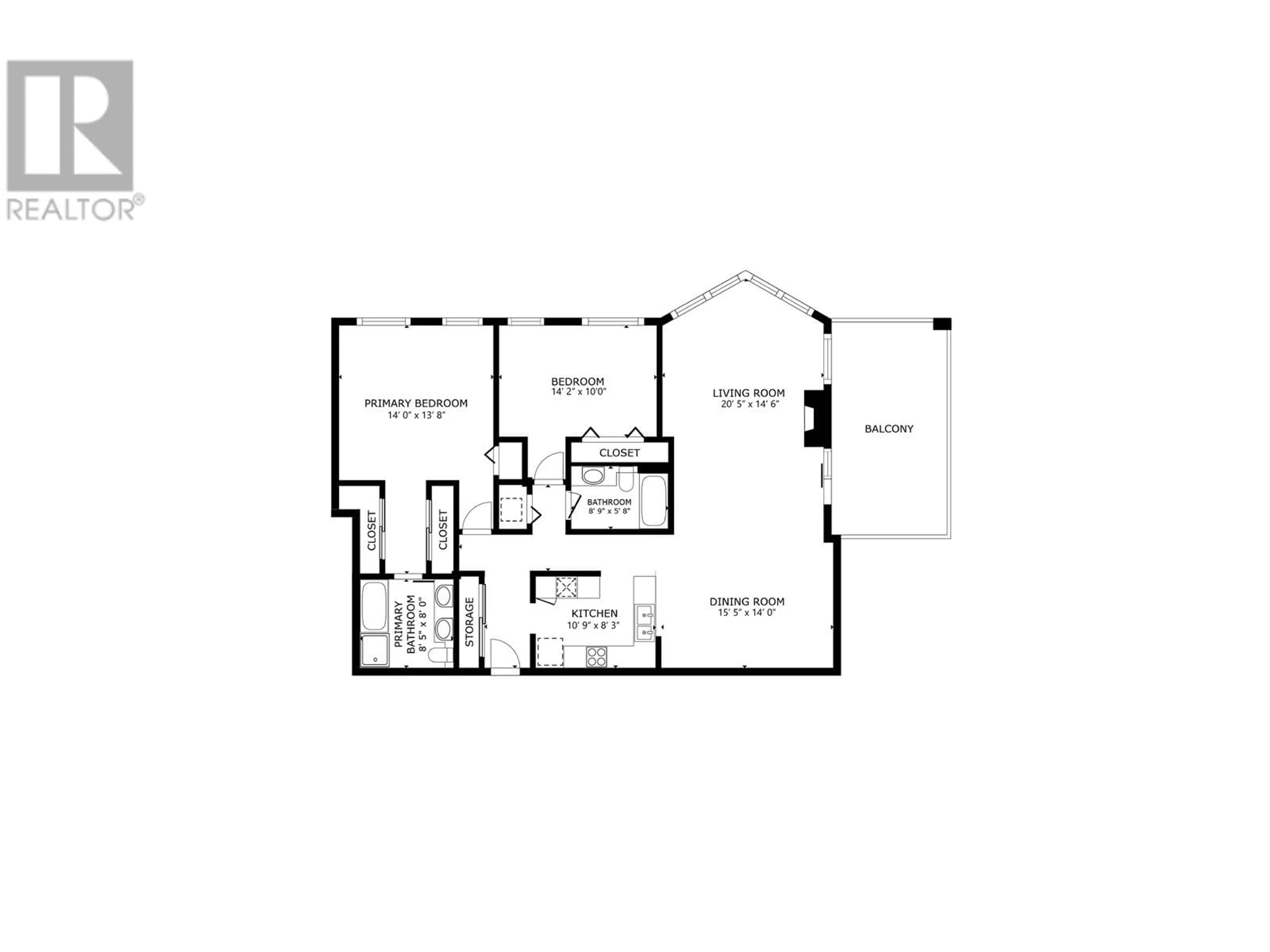 Floor plan for 1603 - 160 13TH STREET, North Vancouver British Columbia V7L2L5