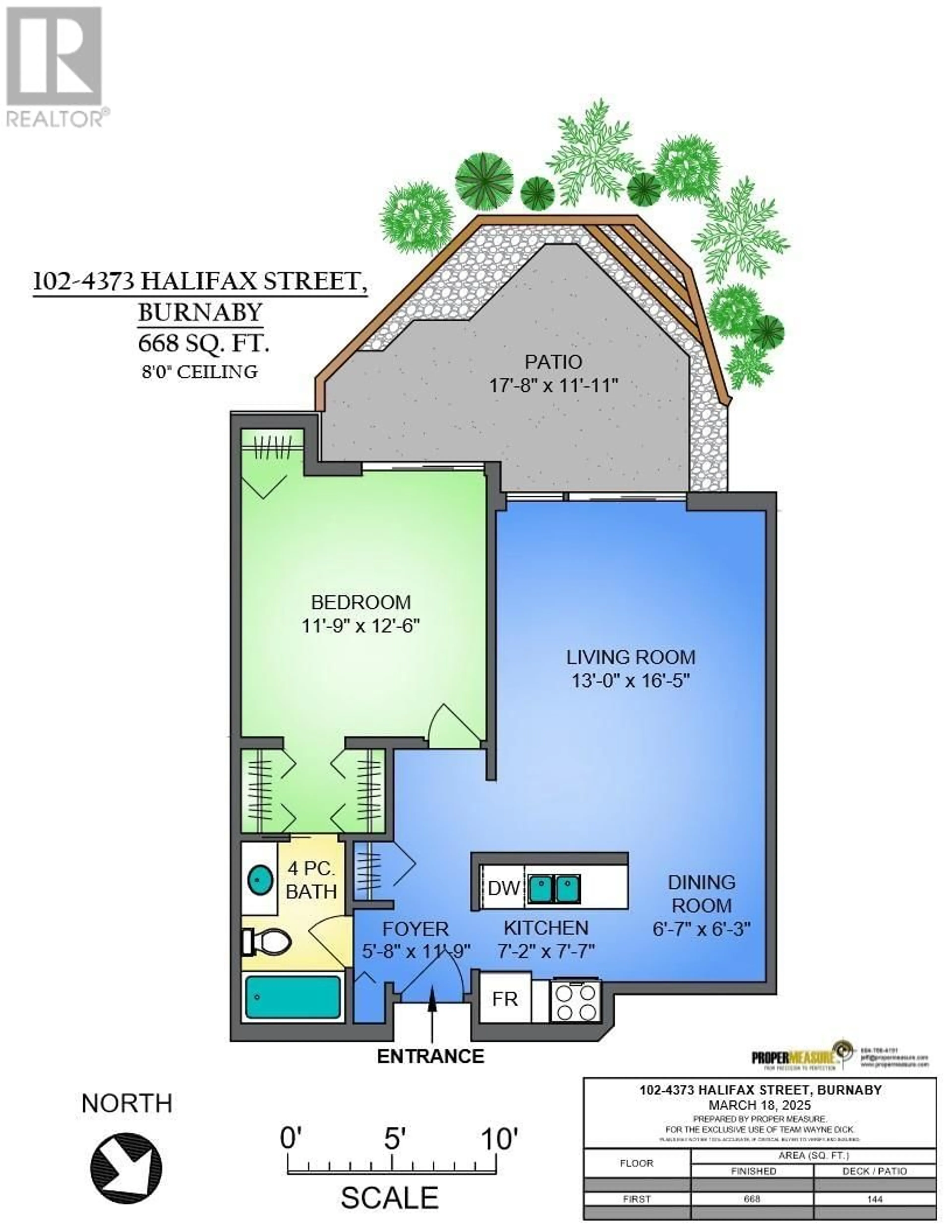Floor plan for 102 - 4373 HALIFAX STREET, Burnaby British Columbia V5C5Z2