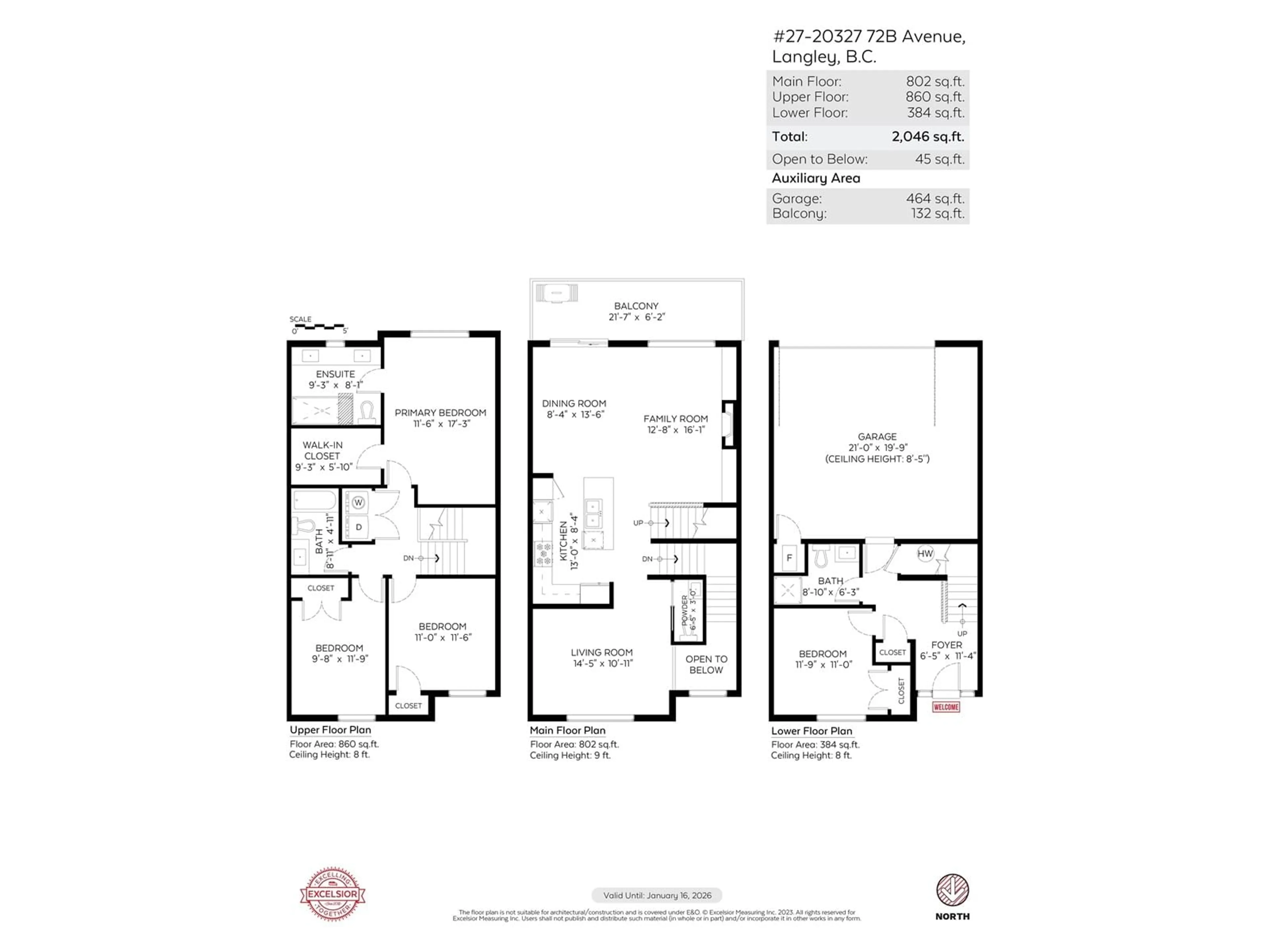 Floor plan for 27 - 20327 72B, Langley British Columbia V2Y4J6