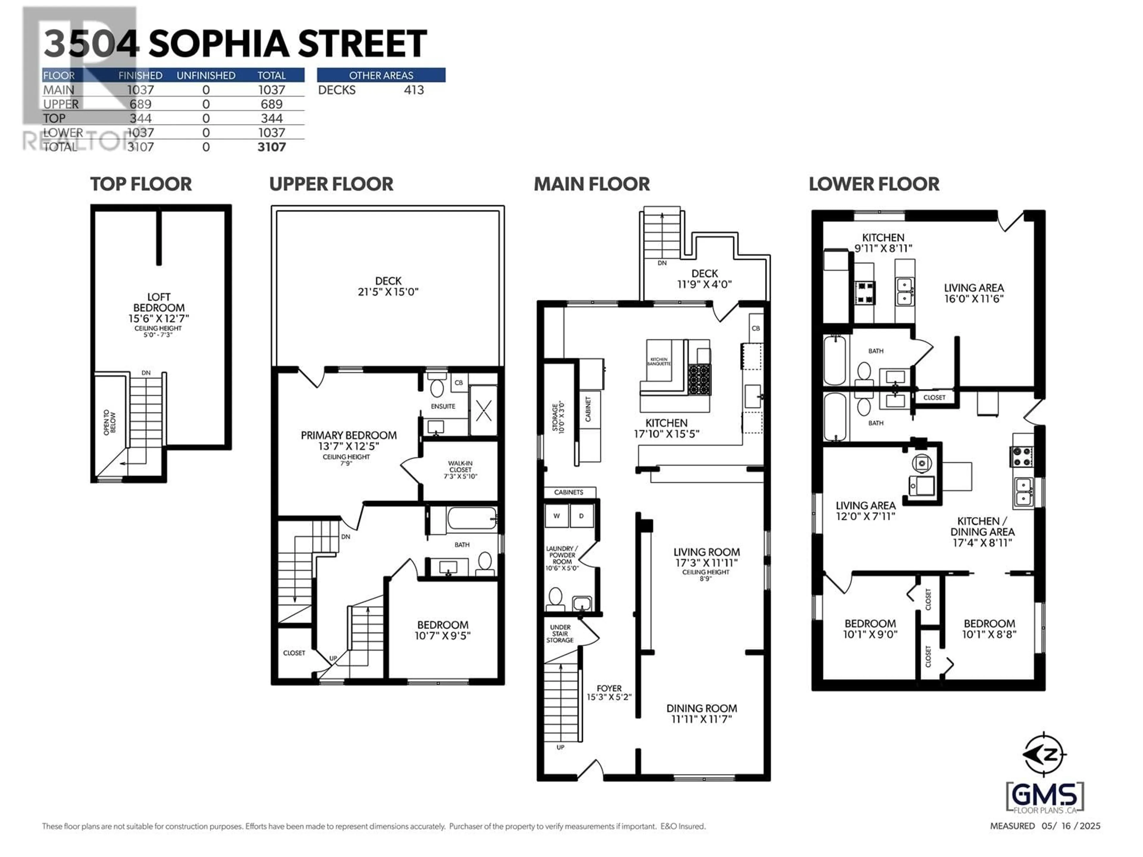 Floor plan for 3504 SOPHIA STREET, Vancouver British Columbia V5V3T8