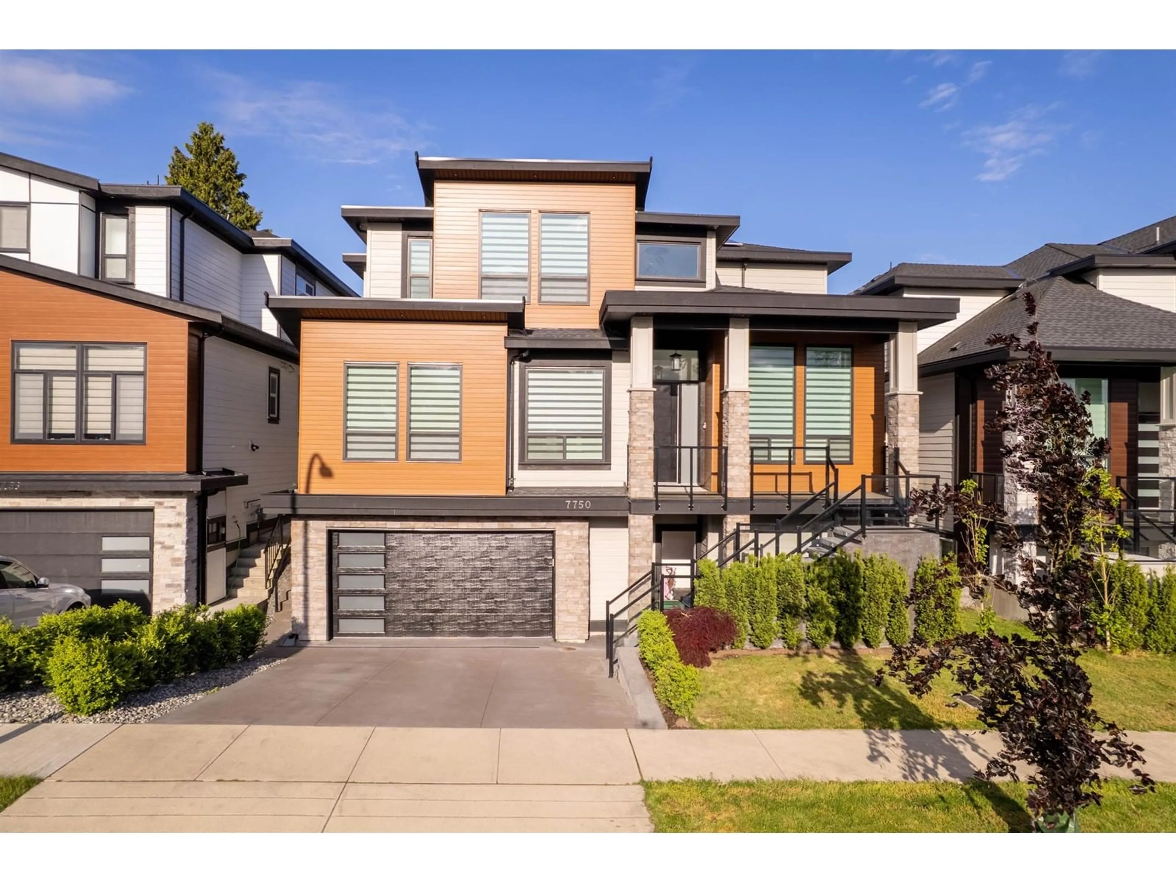 Home with brick exterior material, street for 7750 154A, Surrey British Columbia V3S1C2