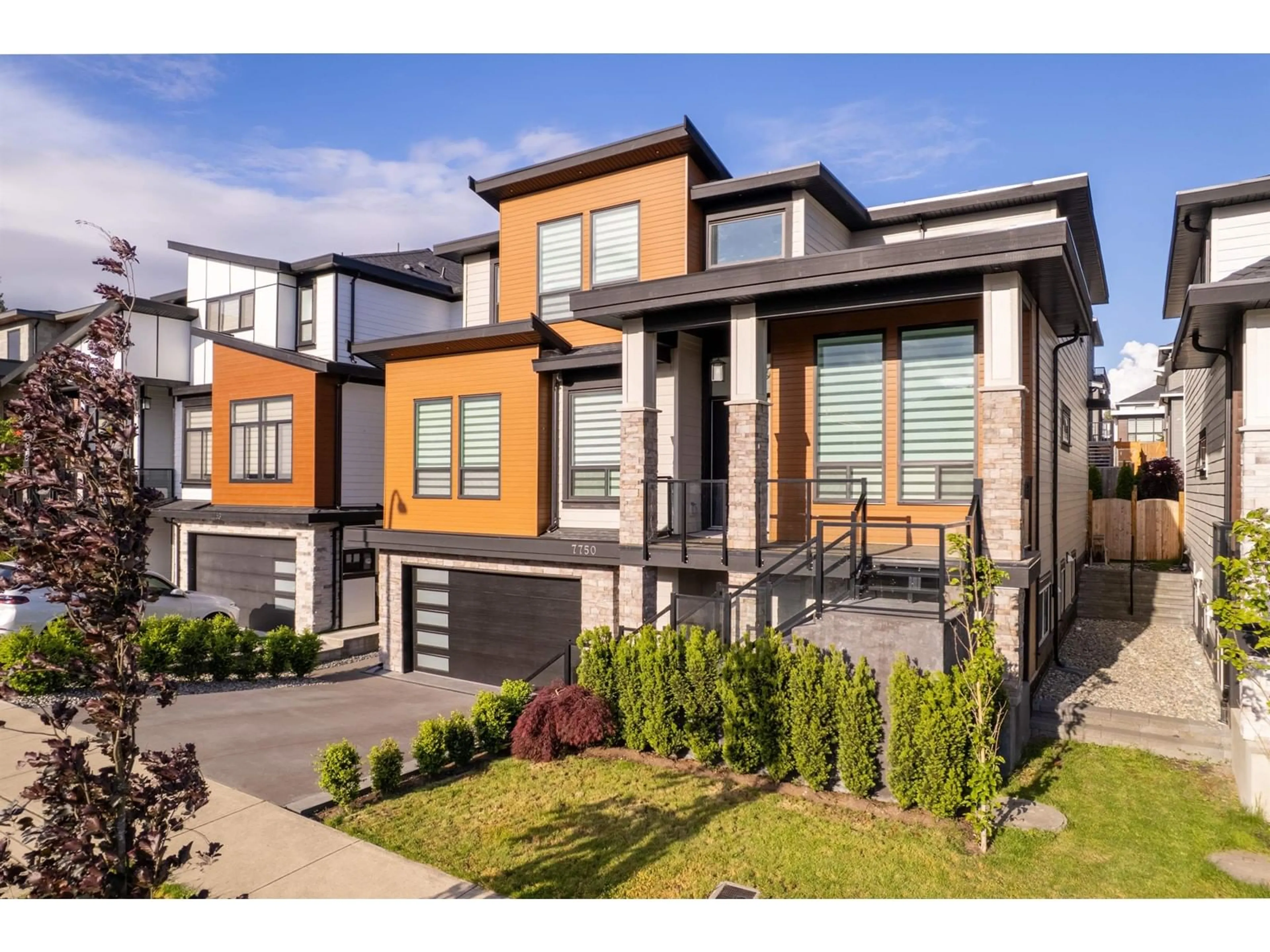 Home with brick exterior material, street for 7750 154A, Surrey British Columbia V3S1C2