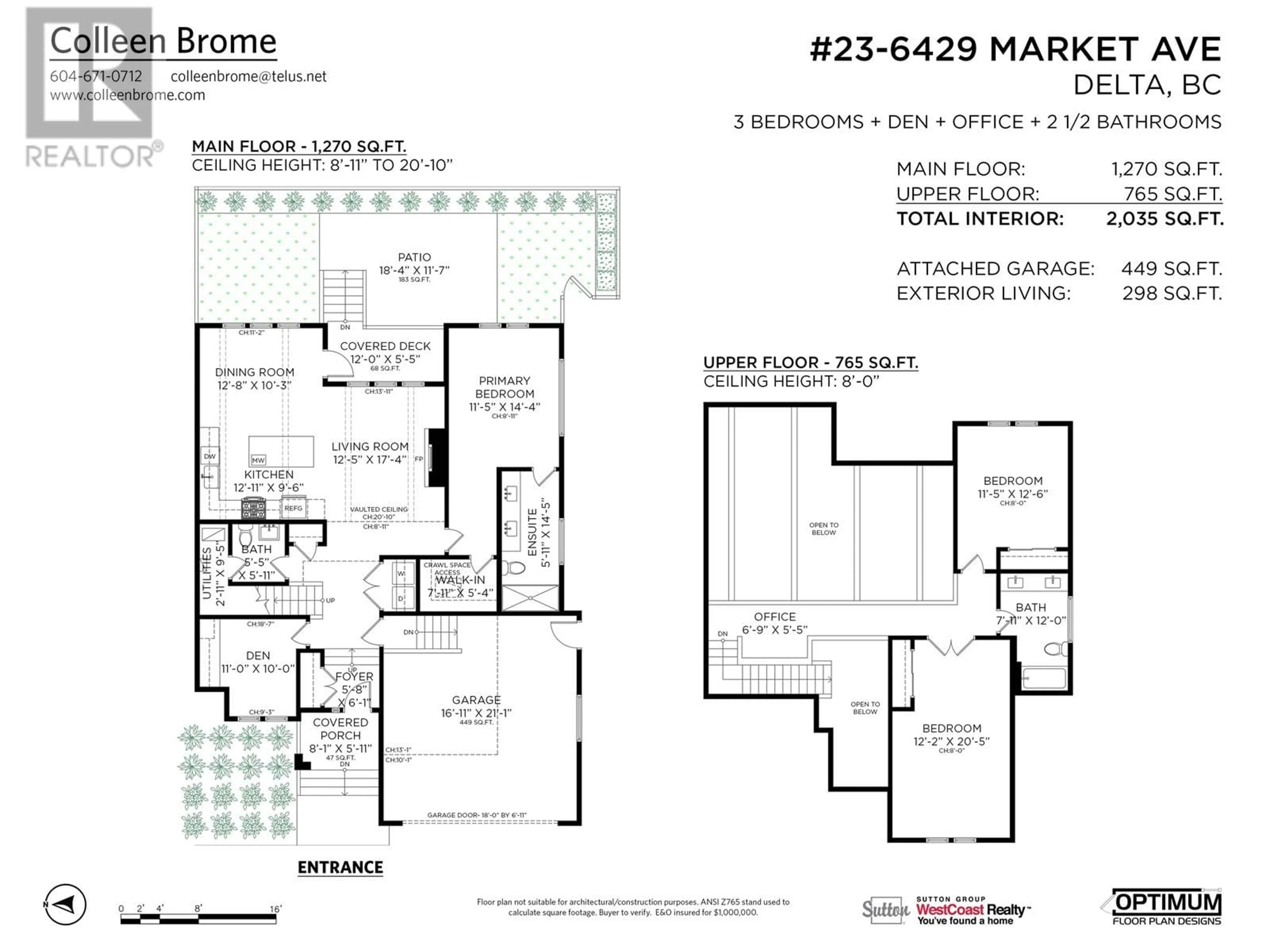 Floor plan for 23 - 6429 MARKET AVENUE, Delta British Columbia V4L0A8