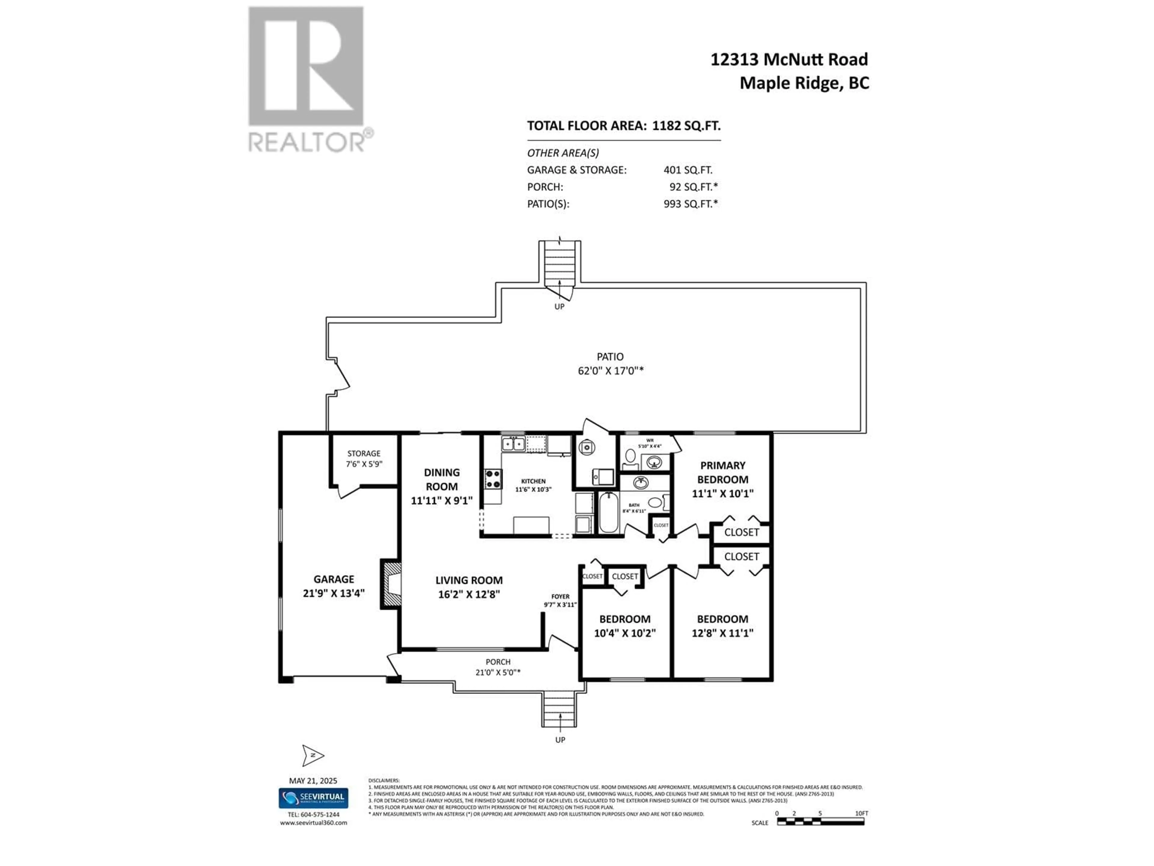 Floor plan for 12313 MCNUTT STREET, Maple Ridge British Columbia V2W1N6