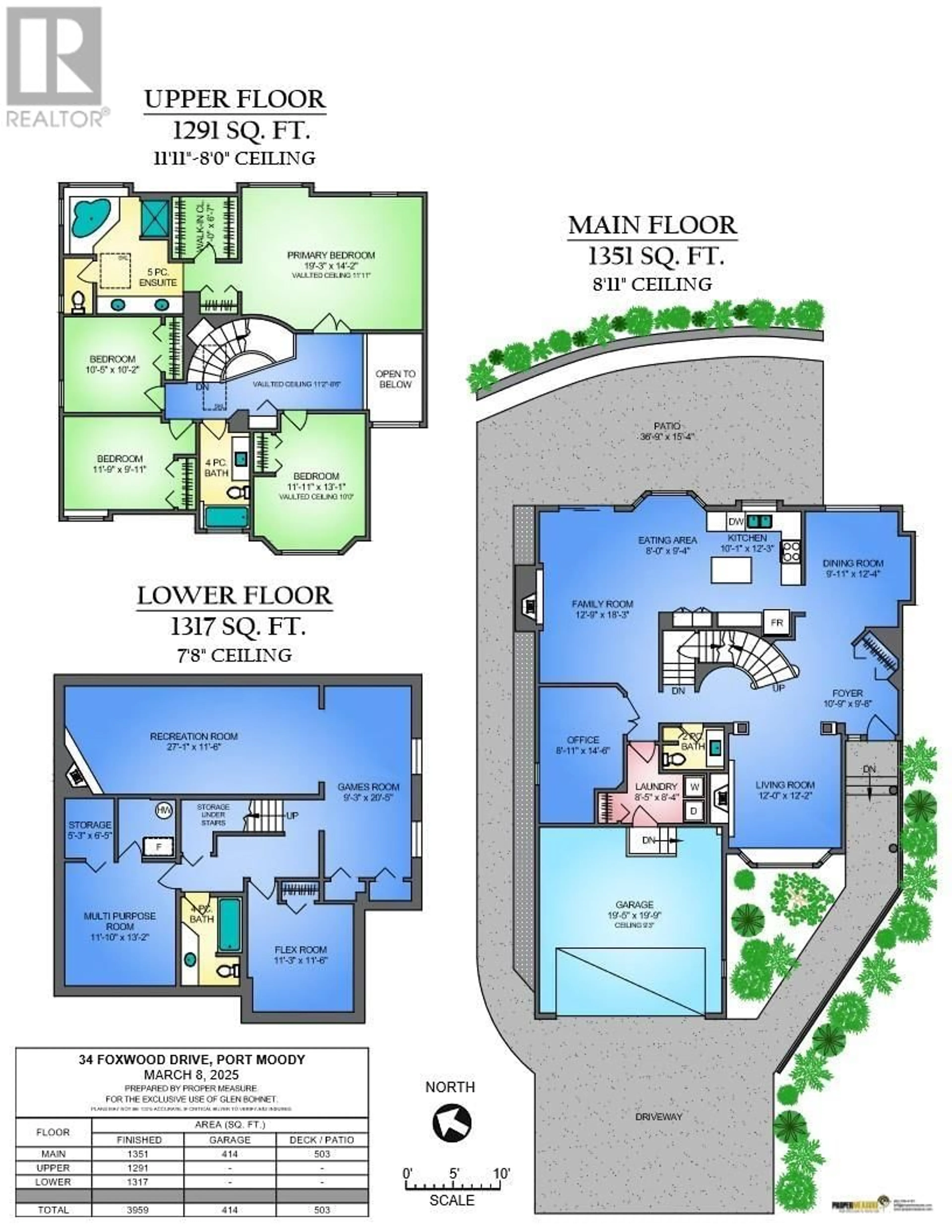 Floor plan for 34 FOXWOOD DRIVE, Port Moody British Columbia V3H4X3