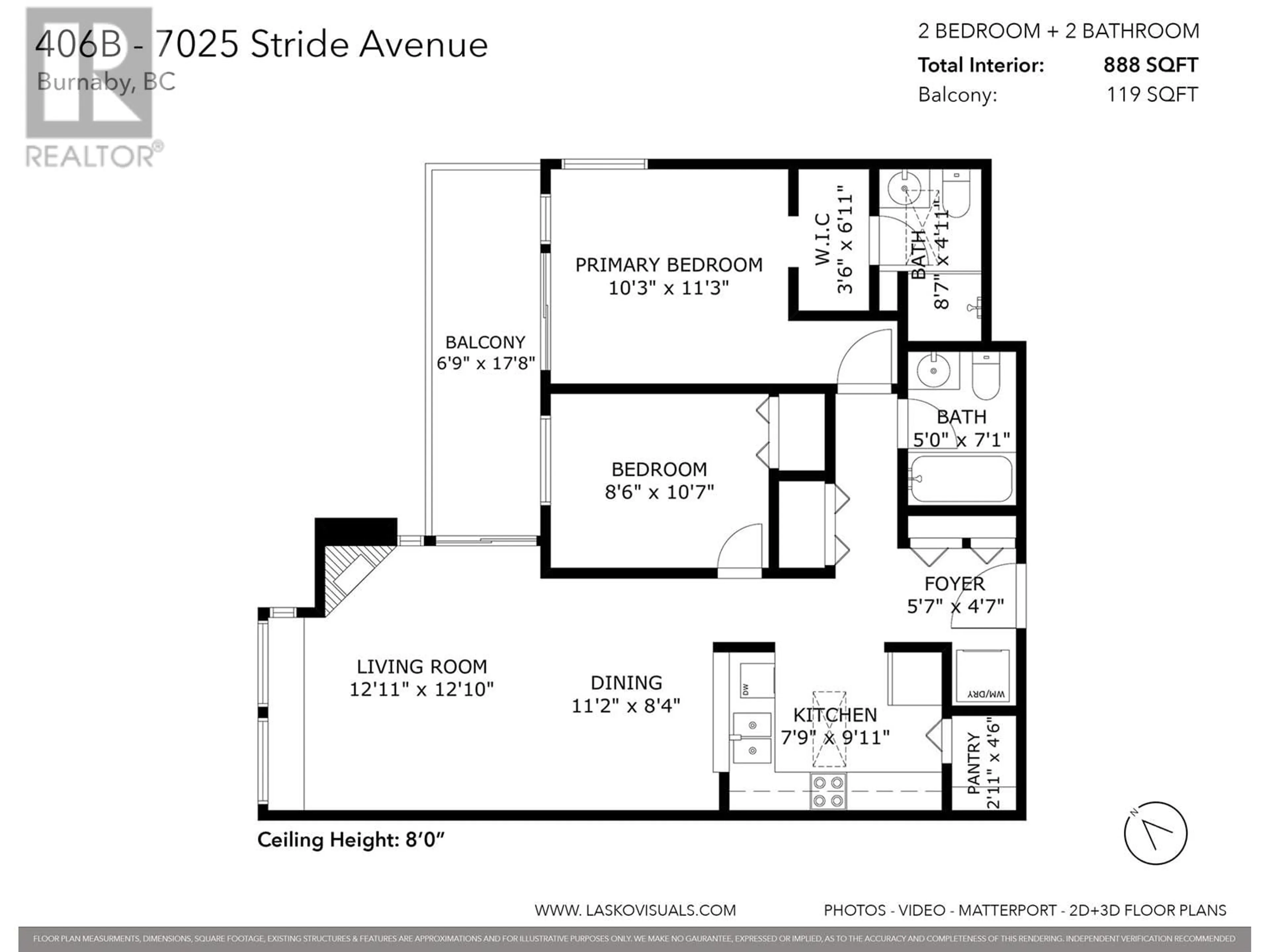 Floor plan for PH6B - 7025 STRIDE AVENUE, Burnaby British Columbia V3N4Y1