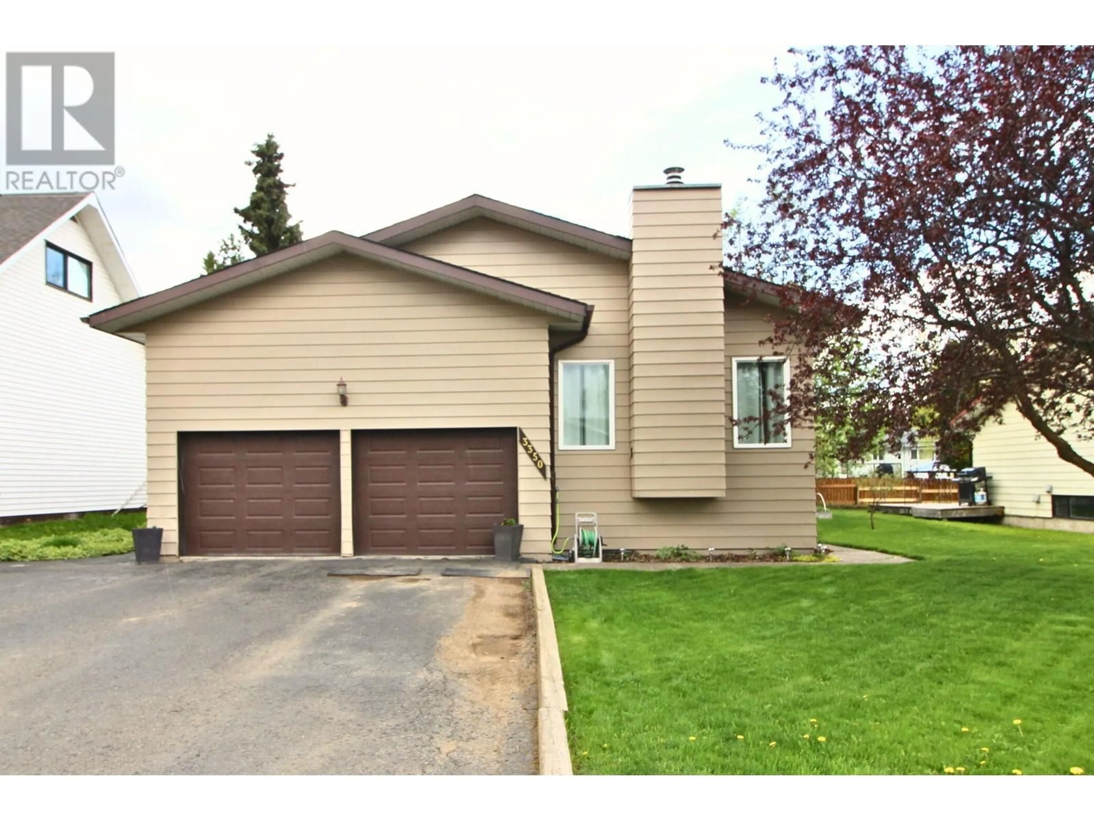 Home with vinyl exterior material, street for 3350 GILLESPIE ROAD, Houston British Columbia V0J1Z0