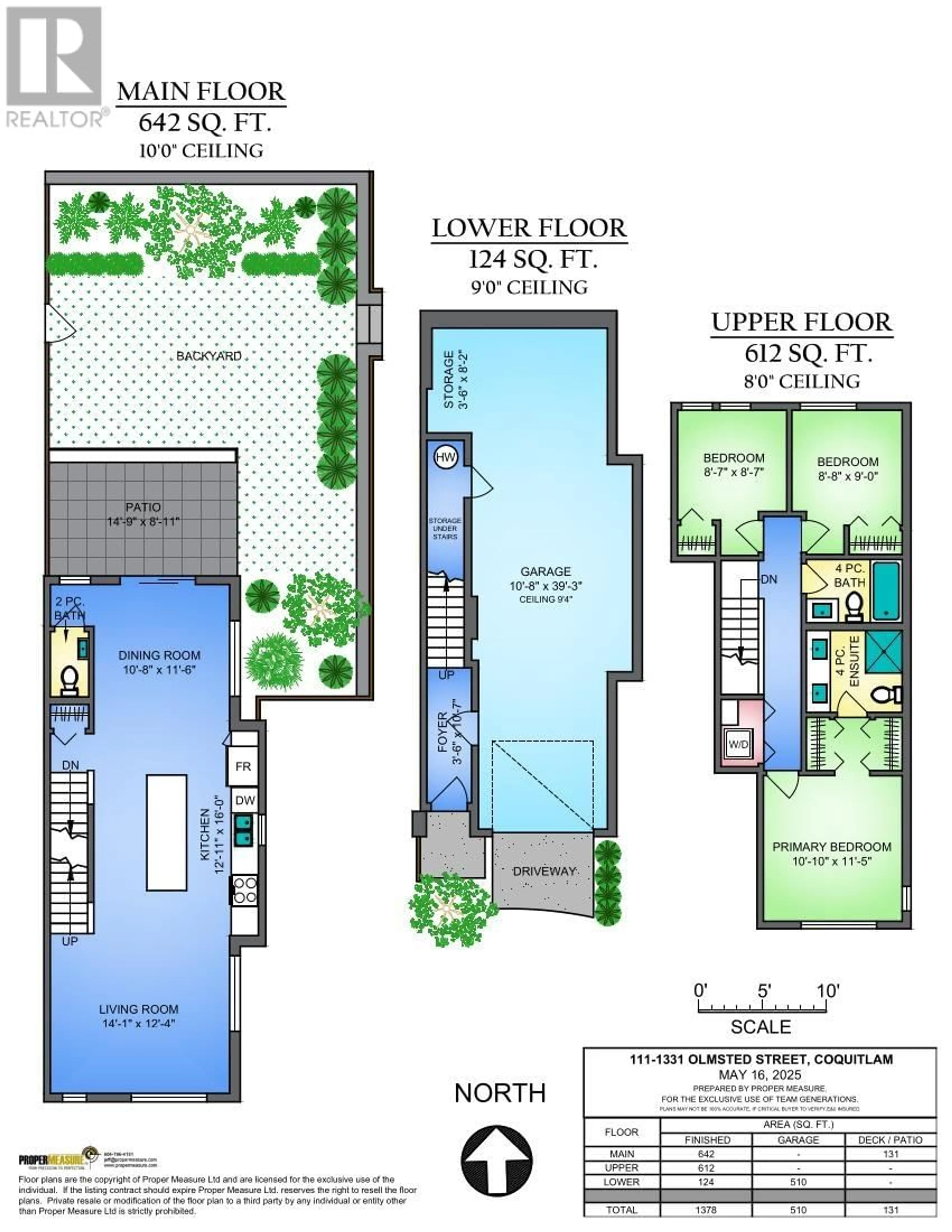 Floor plan for 111 - 1331 OLMSTED STREET, Coquitlam British Columbia V3E0T3