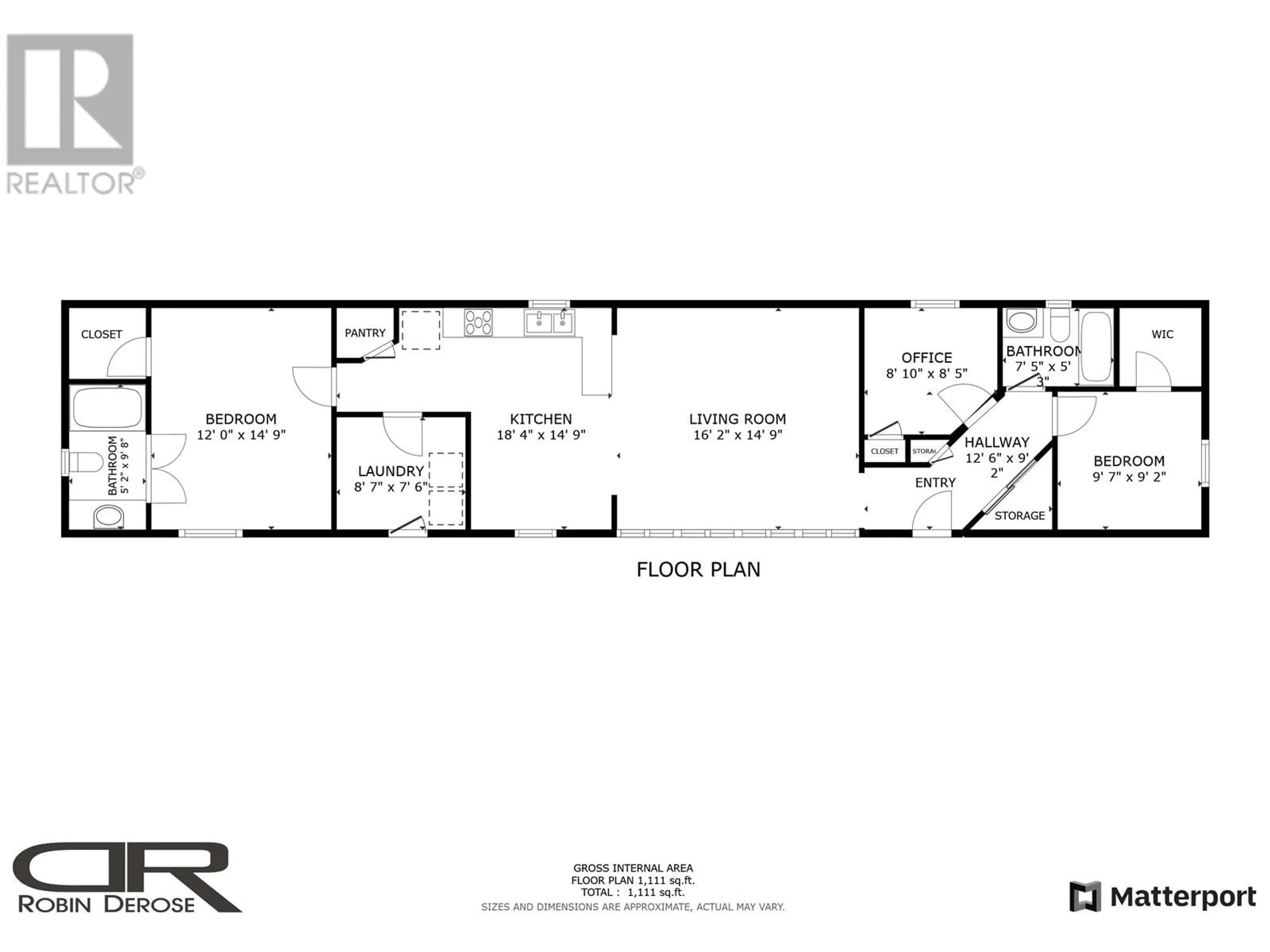 Floor plan for 60 - 9203 82 STREET, Fort St. John British Columbia V1J5G5