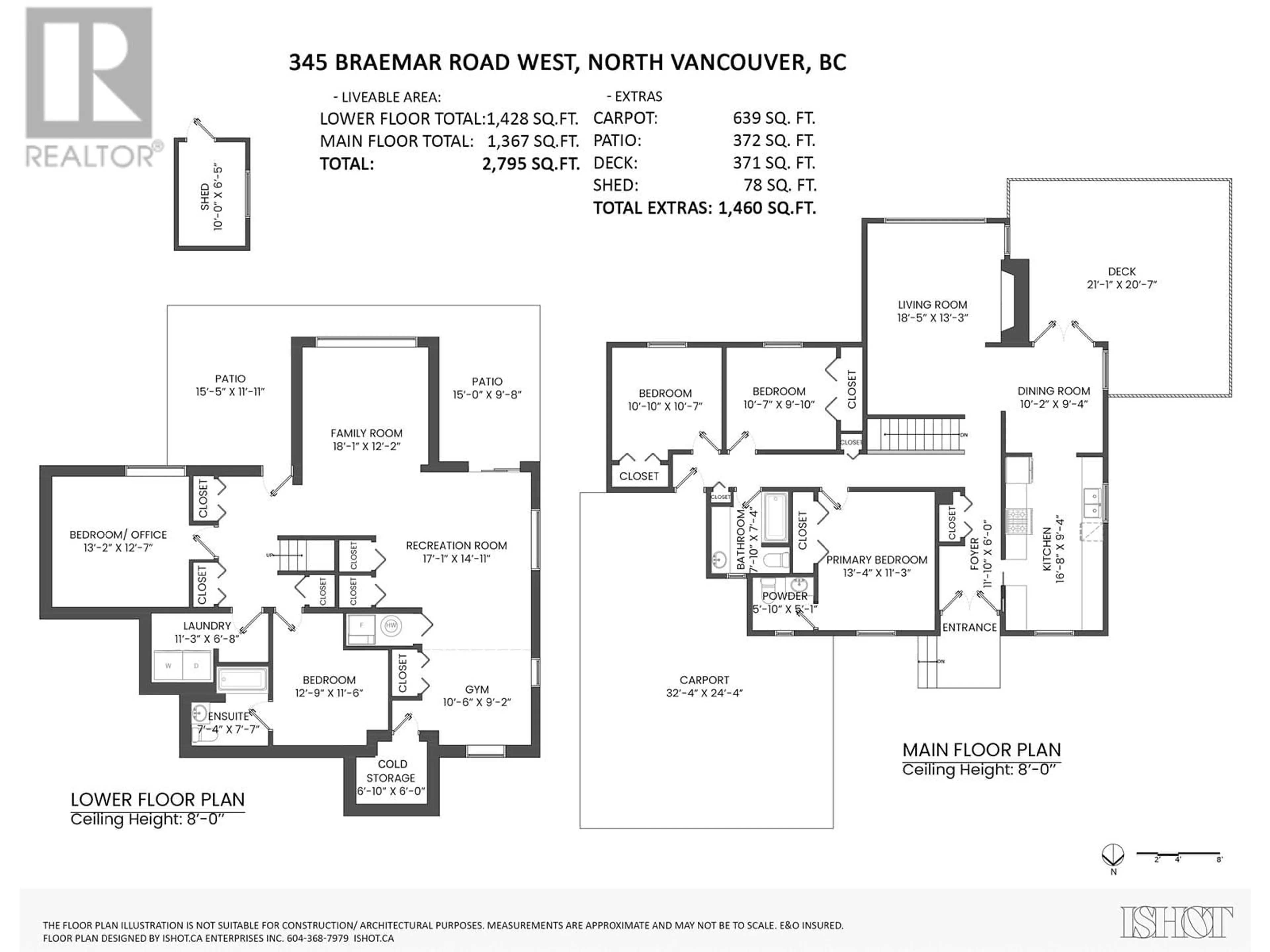 Floor plan for 345 BRAEMAR ROAD, North Vancouver British Columbia V7N2T4