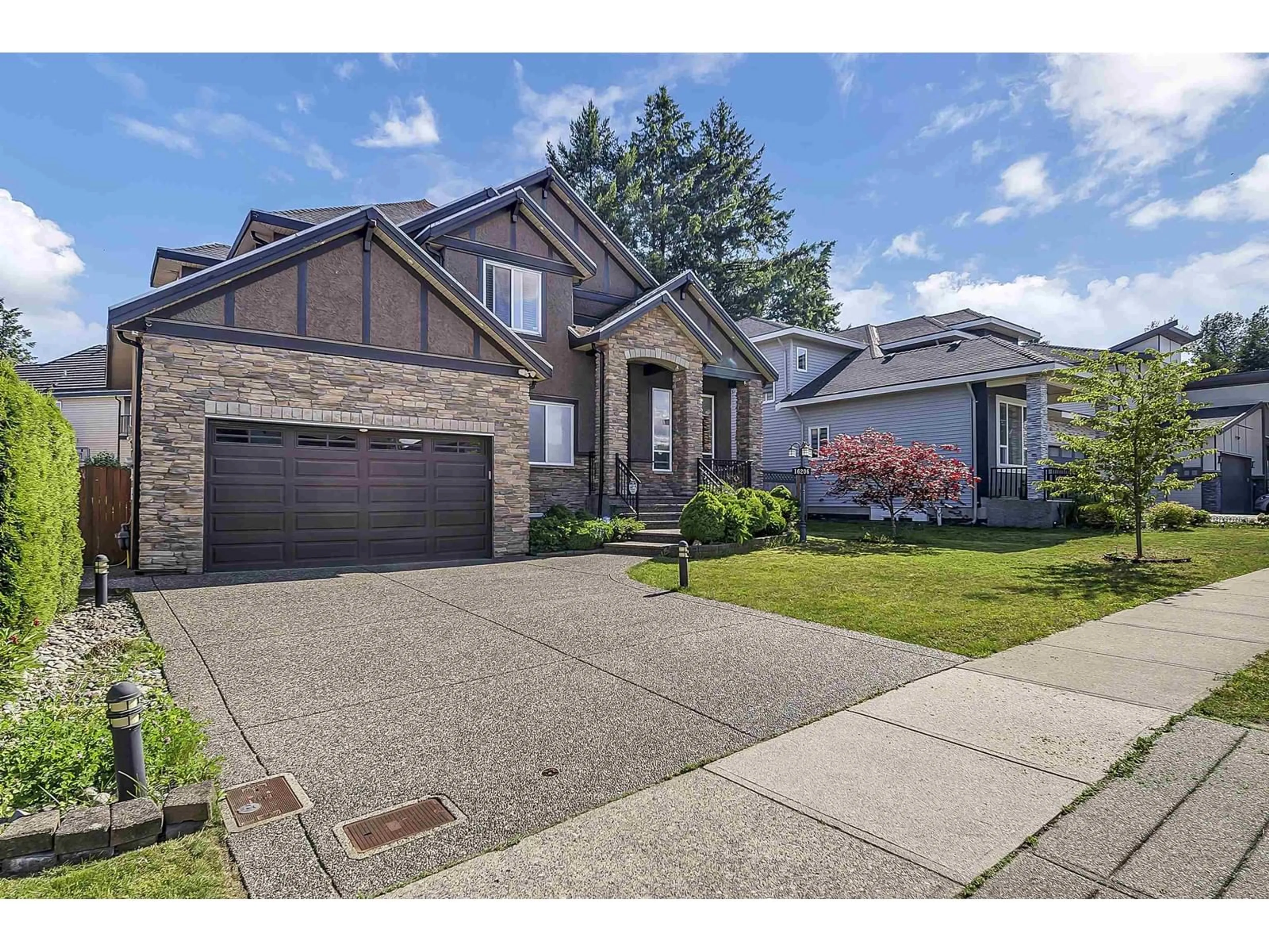 Home with brick exterior material, street for 16206 96B, Surrey British Columbia V4N5X2
