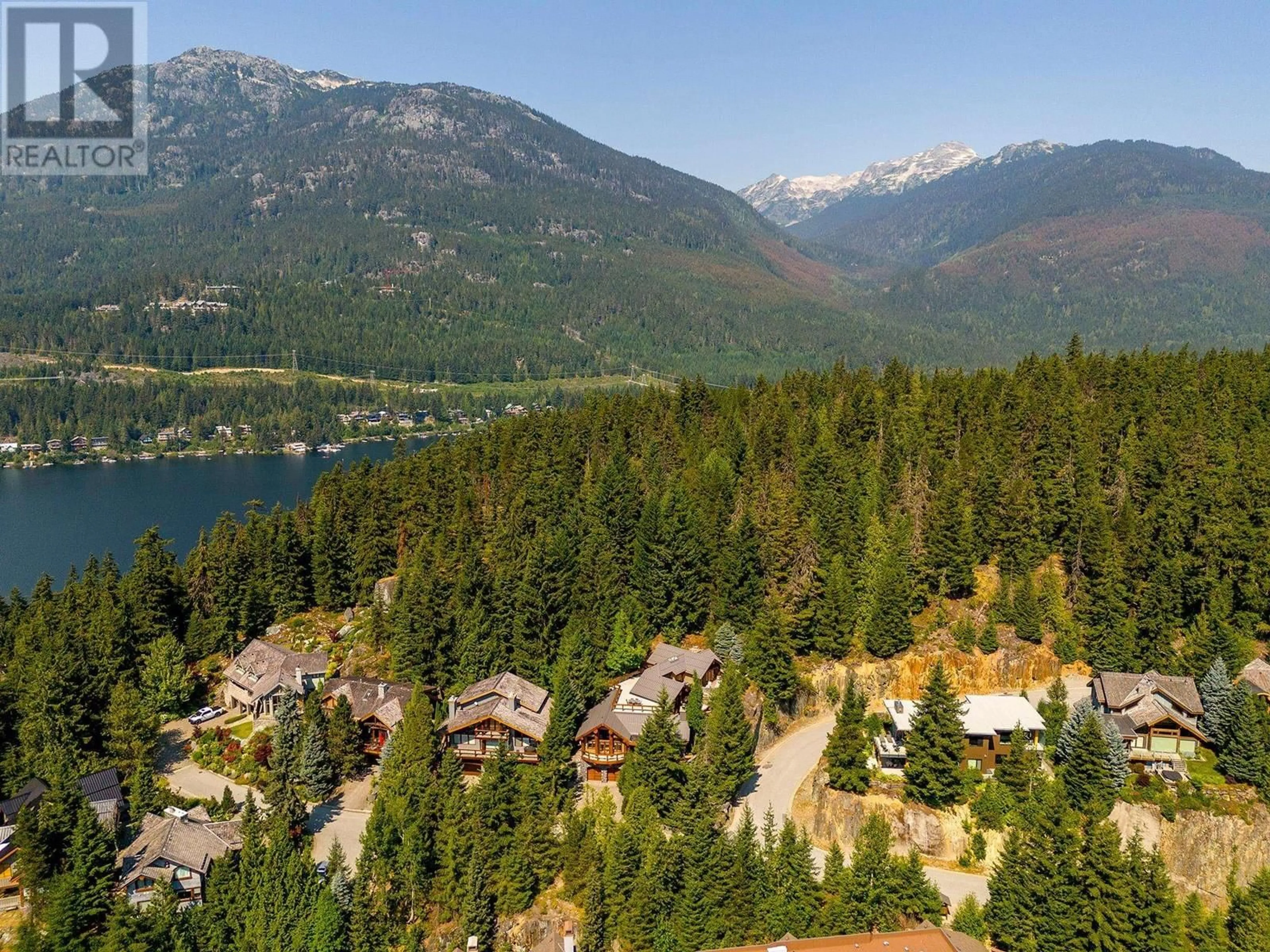 A pic from outside/outdoor area/front of a property/back of a property/a pic from drone, mountain view for 3220 PEAK DRIVE, Whistler British Columbia V8E0V4