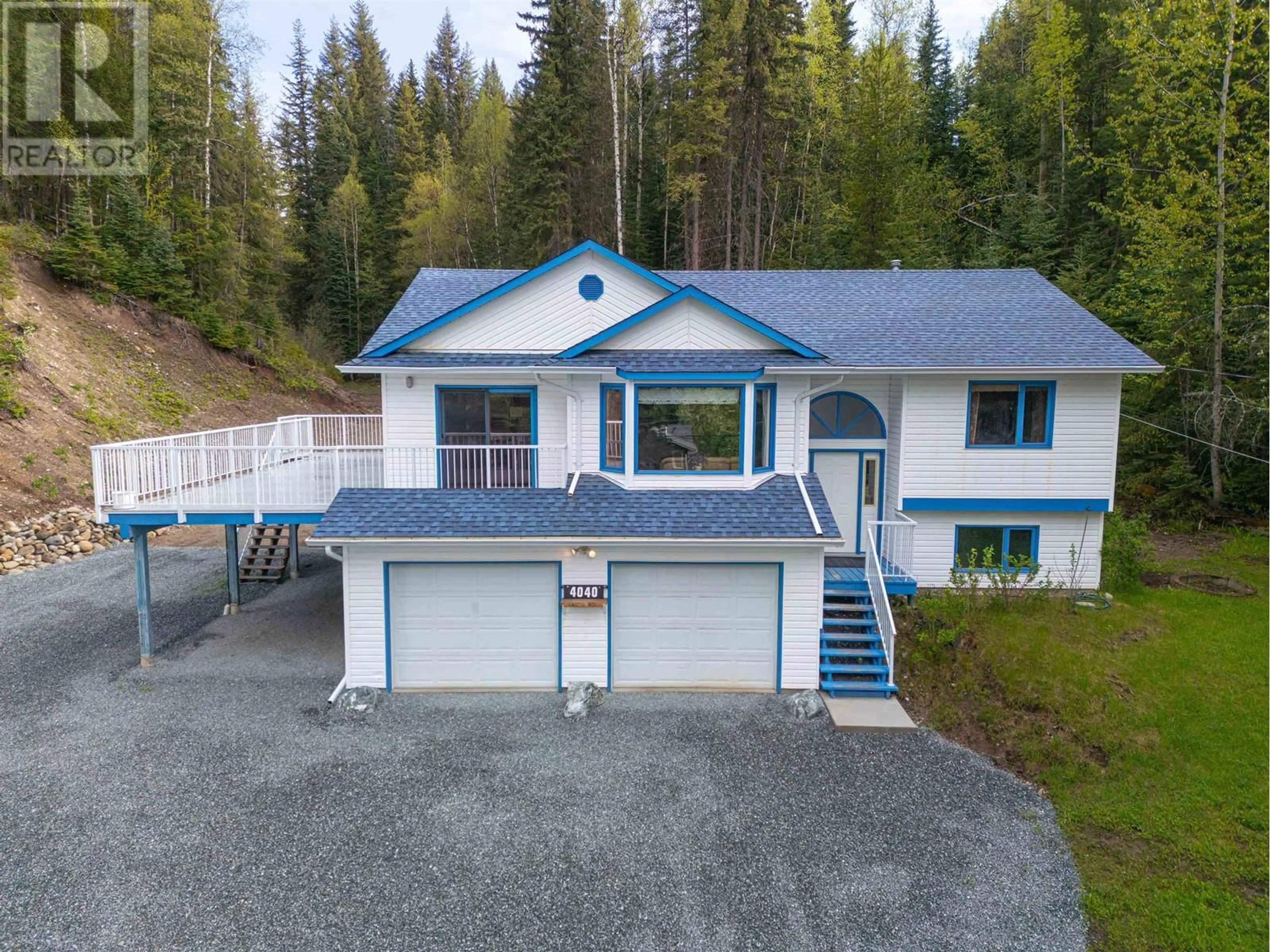 A pic from outside/outdoor area/front of a property/back of a property/a pic from drone, unknown for 4040 HUENE DRIVE, Prince George British Columbia V2K4Z6