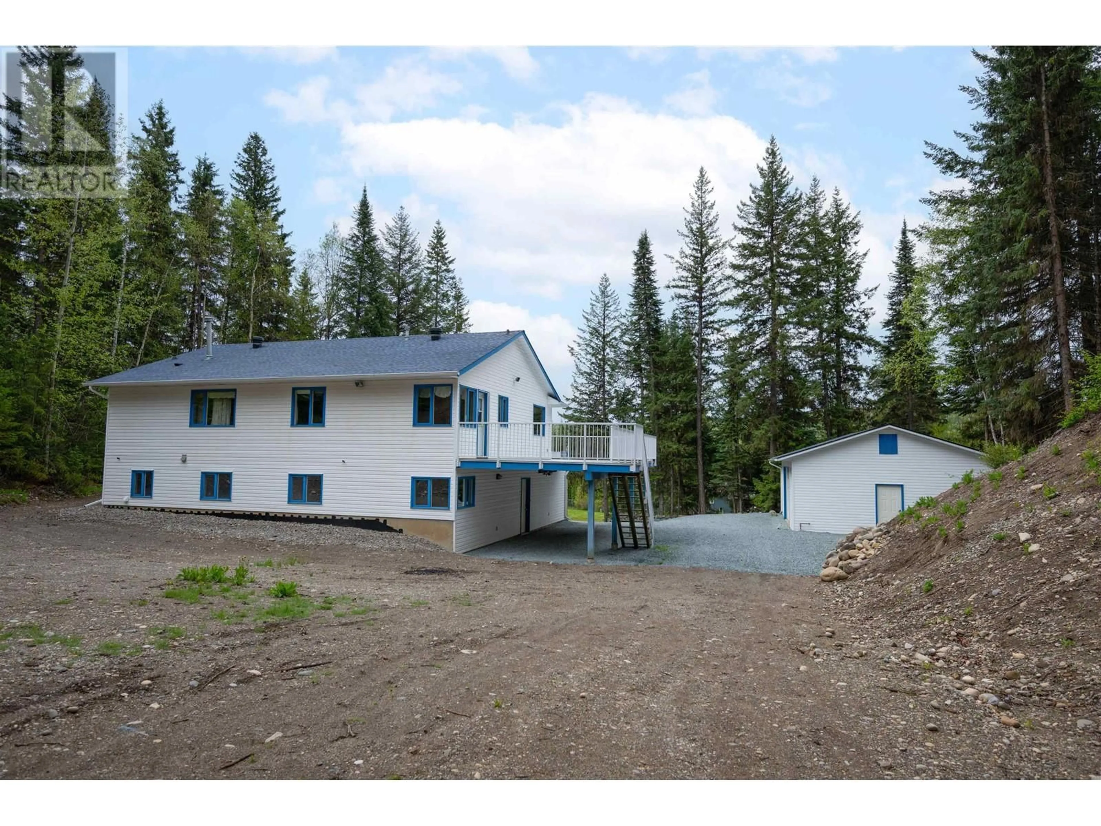 A pic from outside/outdoor area/front of a property/back of a property/a pic from drone, mountain view for 4040 HUENE DRIVE, Prince George British Columbia V2K4Z6