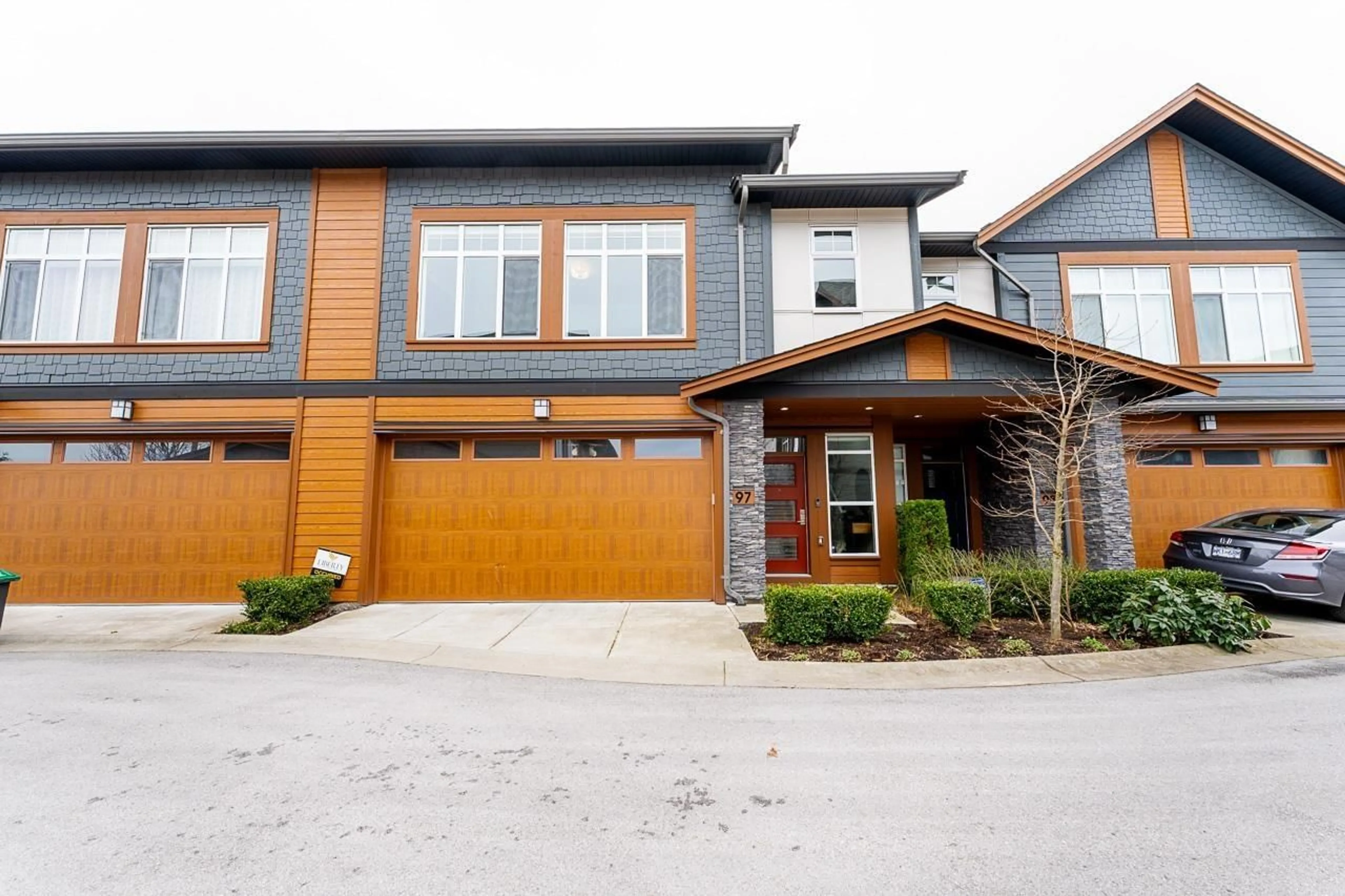 Home with brick exterior material, street for 97 - 17033 FRASER, Surrey British Columbia V4N6V2