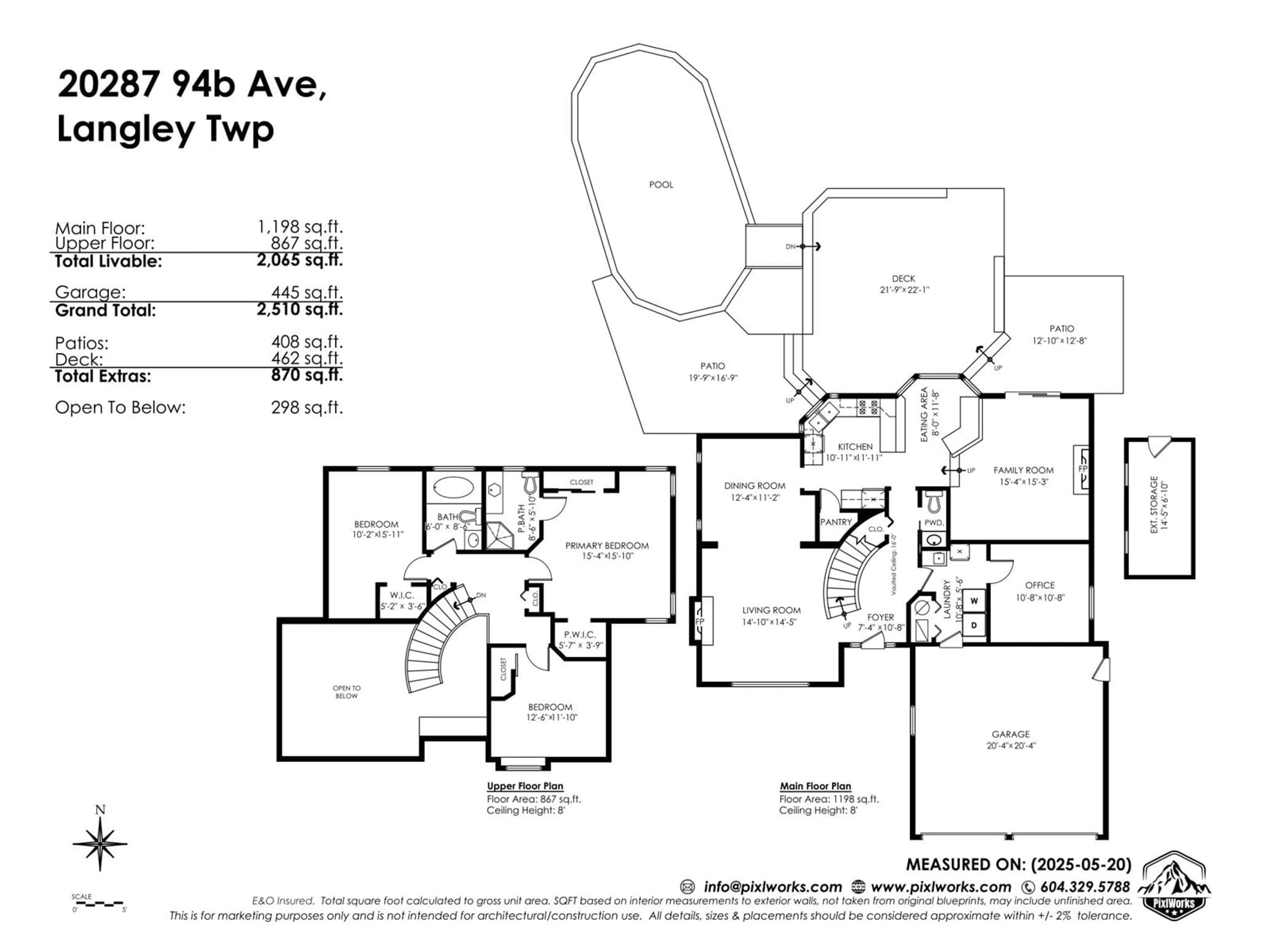 Floor plan for 20287 94B, Langley British Columbia V1M1Y8