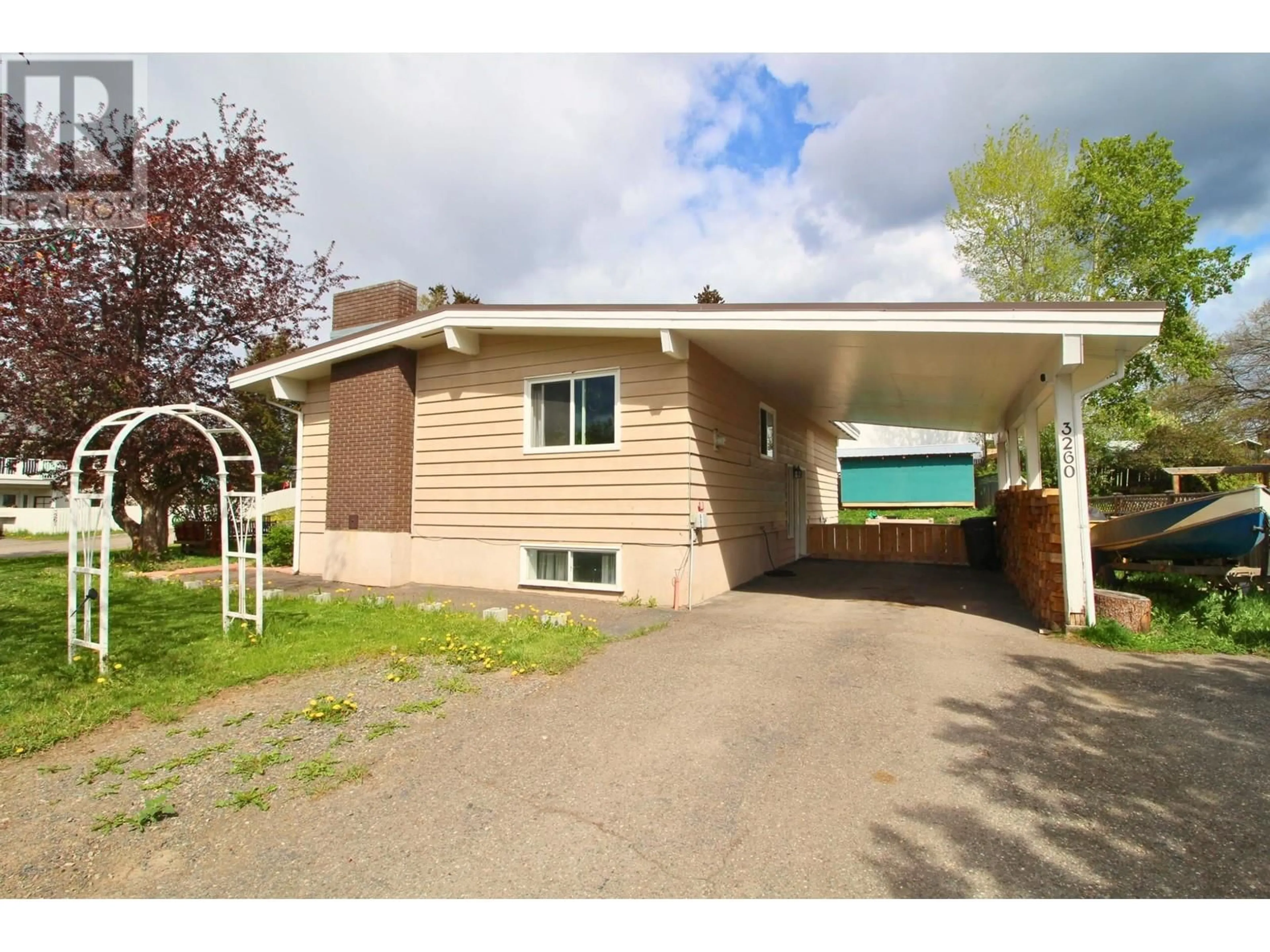 Home with vinyl exterior material, street for 3260 COOPER ROAD, Houston British Columbia V0J1Z0