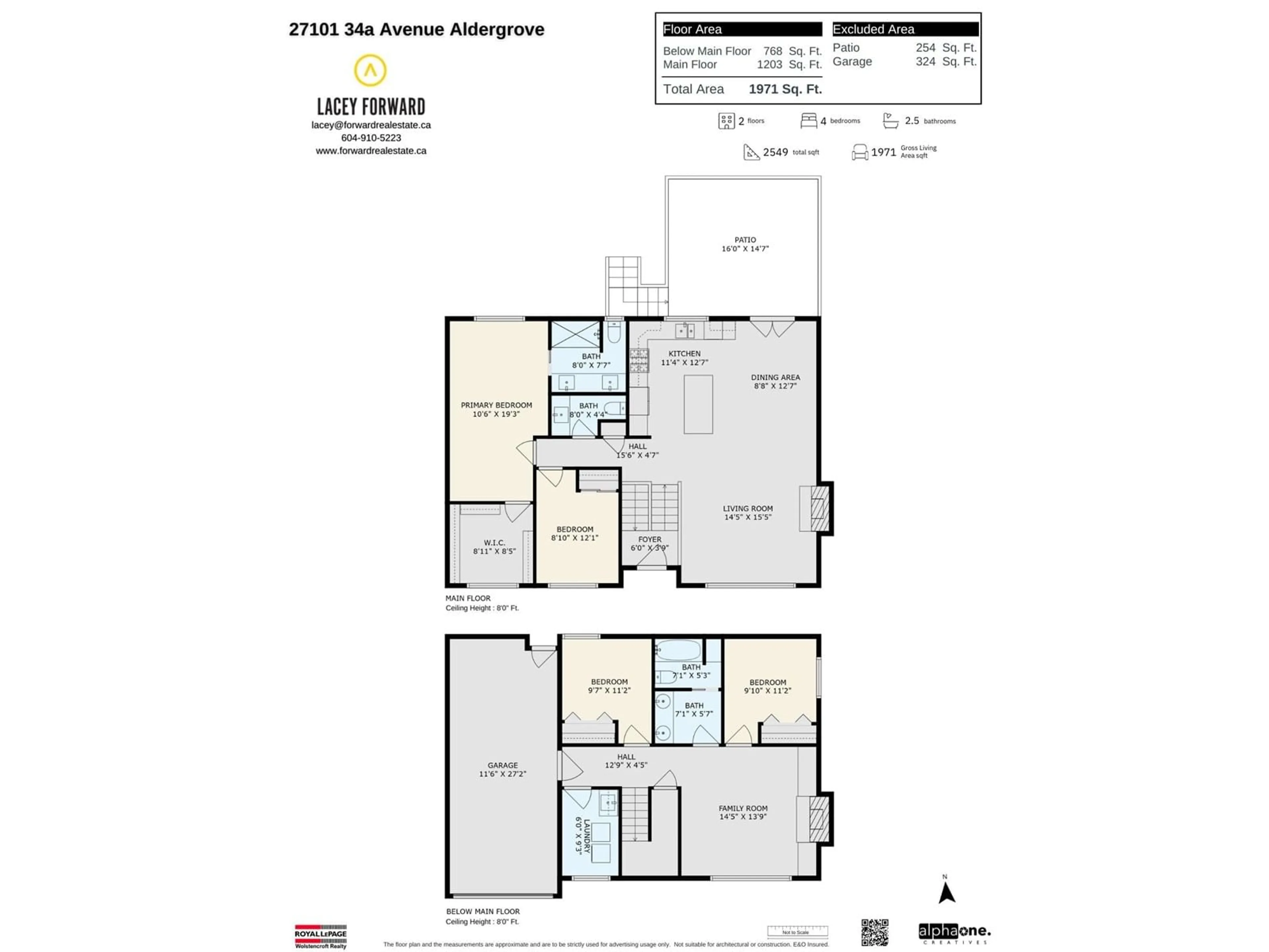 Floor plan for 27101 34A, Langley British Columbia V4W3H3
