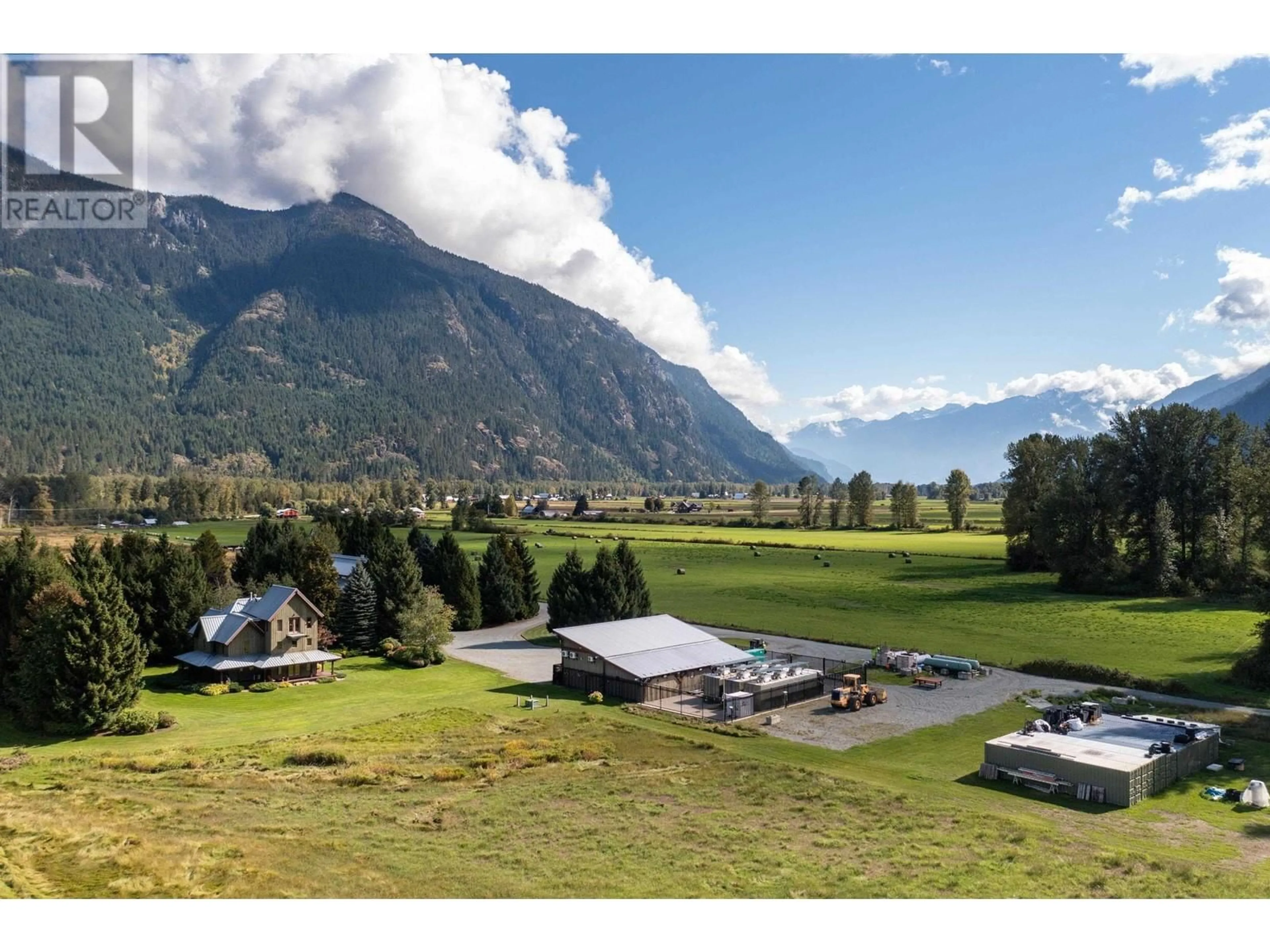 A pic from outside/outdoor area/front of a property/back of a property/a pic from drone, mountain view for 8891 PEMBERTON MEADOWS ROAD, Pemberton British Columbia V0N2L2