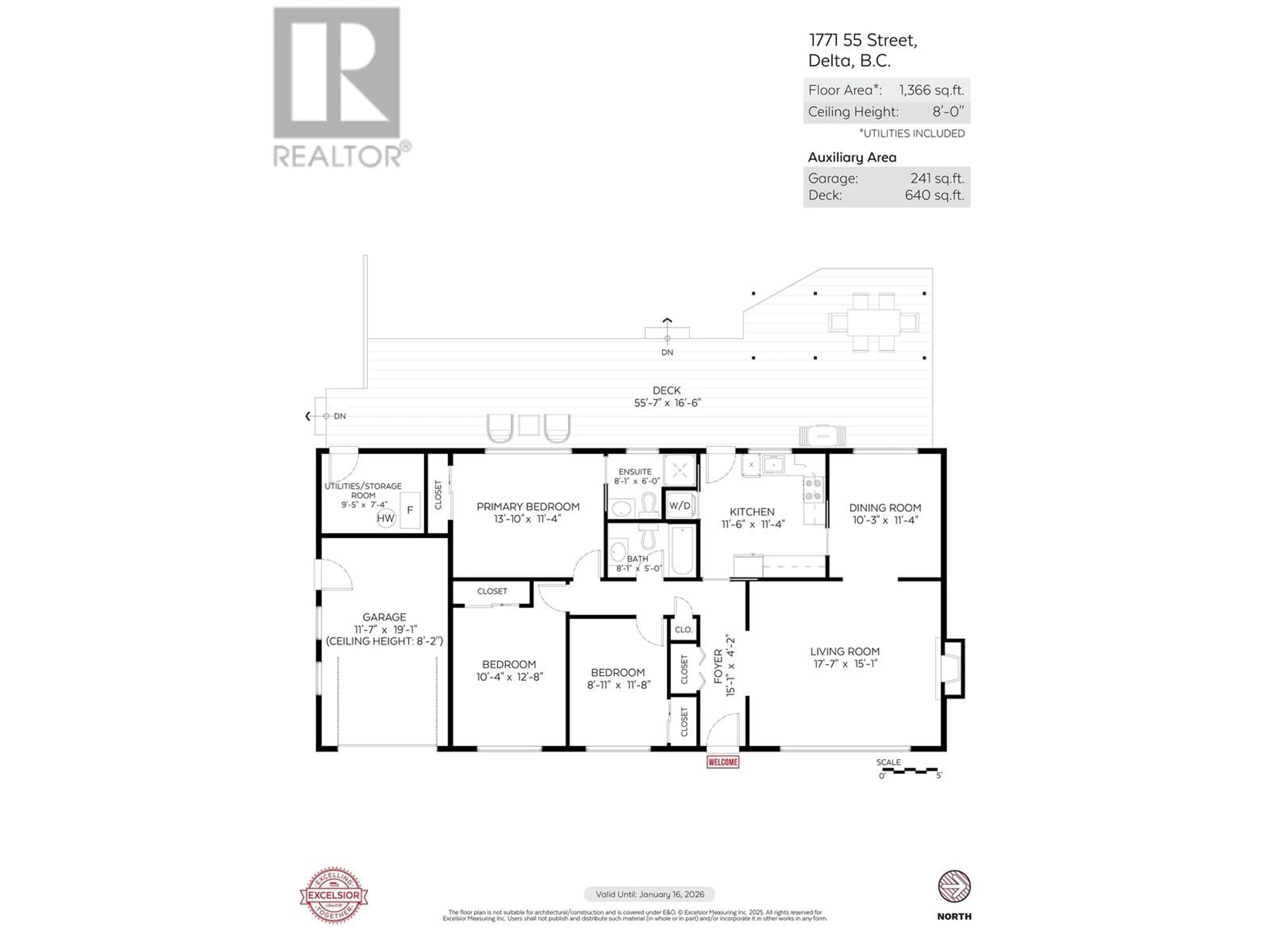 Floor plan for 1771 55 STREET, Tsawwassen British Columbia V4M3K7