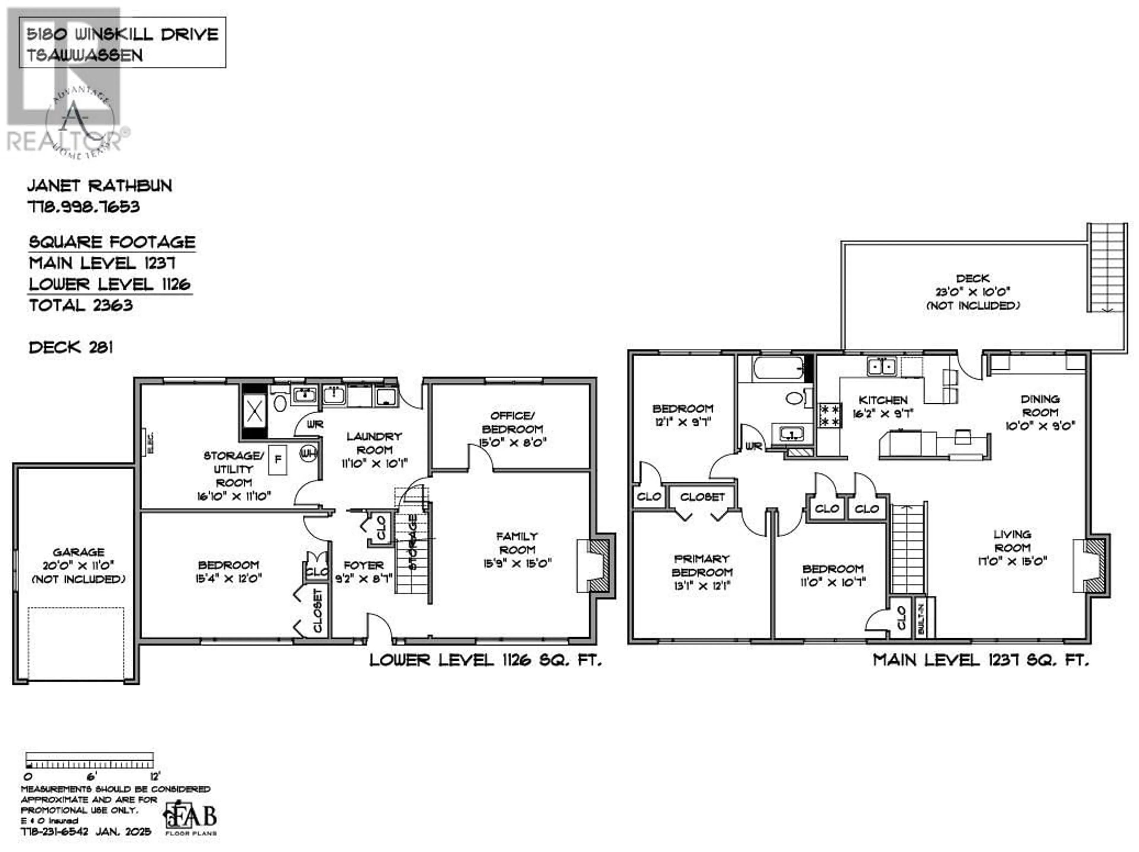 Floor plan for 5180 WINSKILL DRIVE, Delta British Columbia V4M2C8