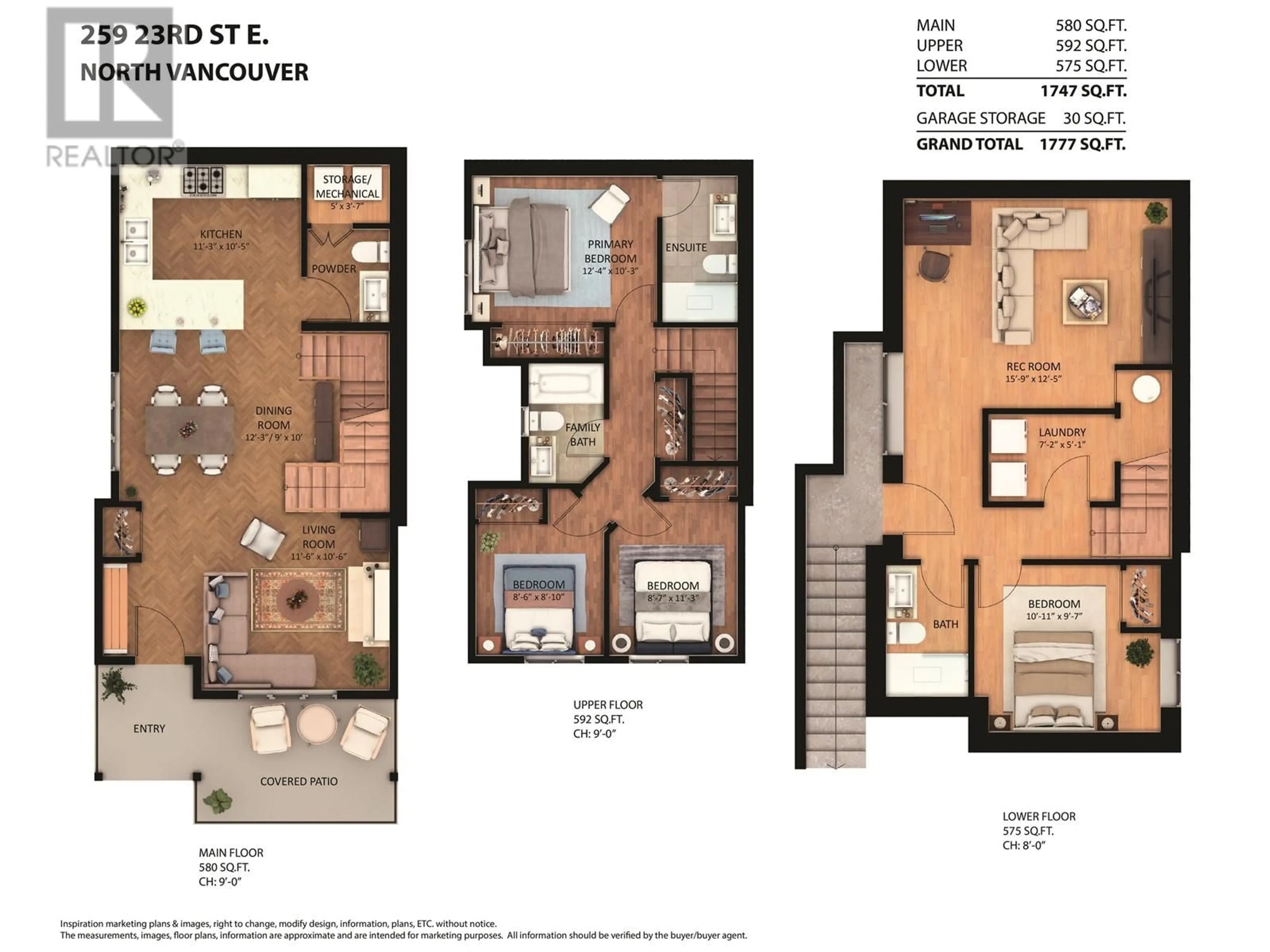 Floor plan for 259 23RD STREET, North Vancouver British Columbia V7L3E4