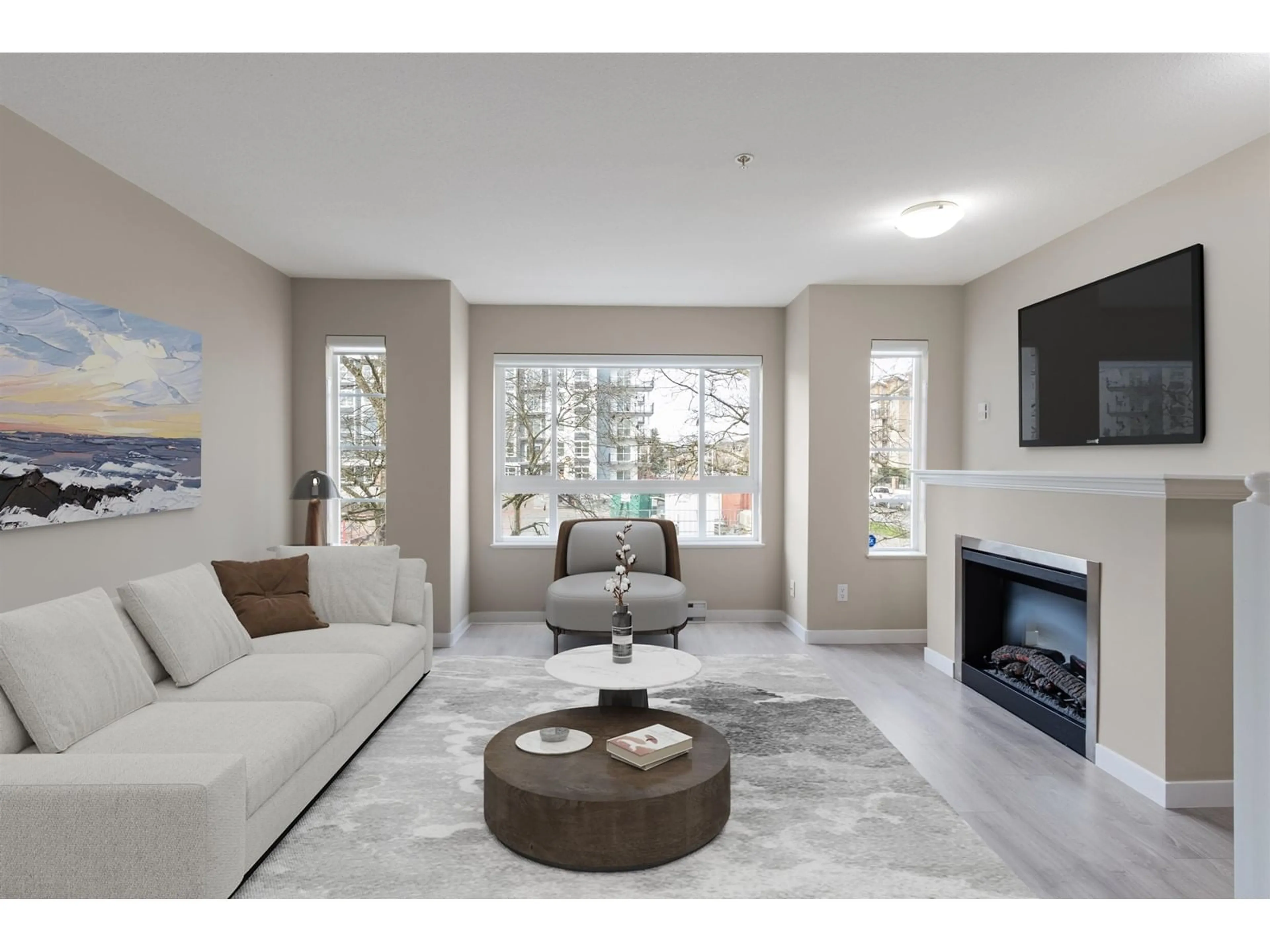 Living room with furniture, unknown for 5 - 5255 201A, Langley British Columbia V3A1S3