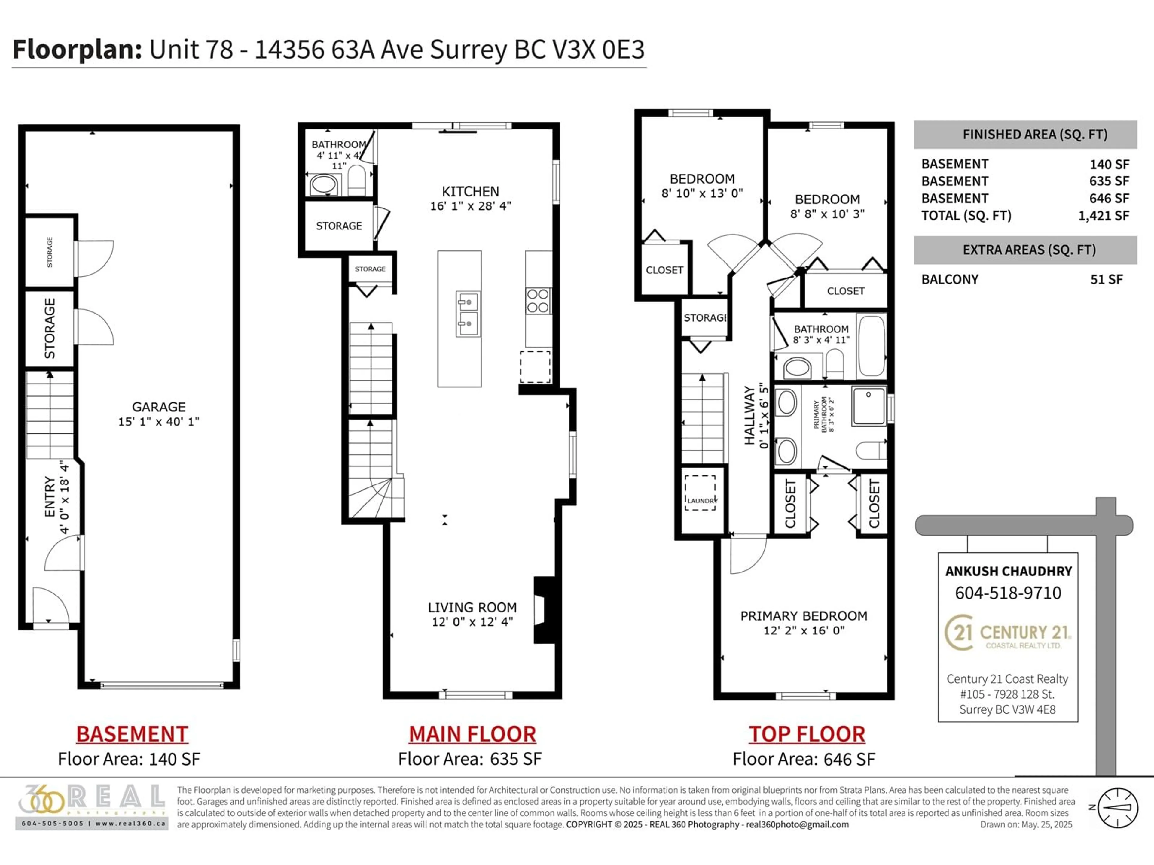 Floor plan for 78 - 14356 63A, Surrey British Columbia V3X0E3