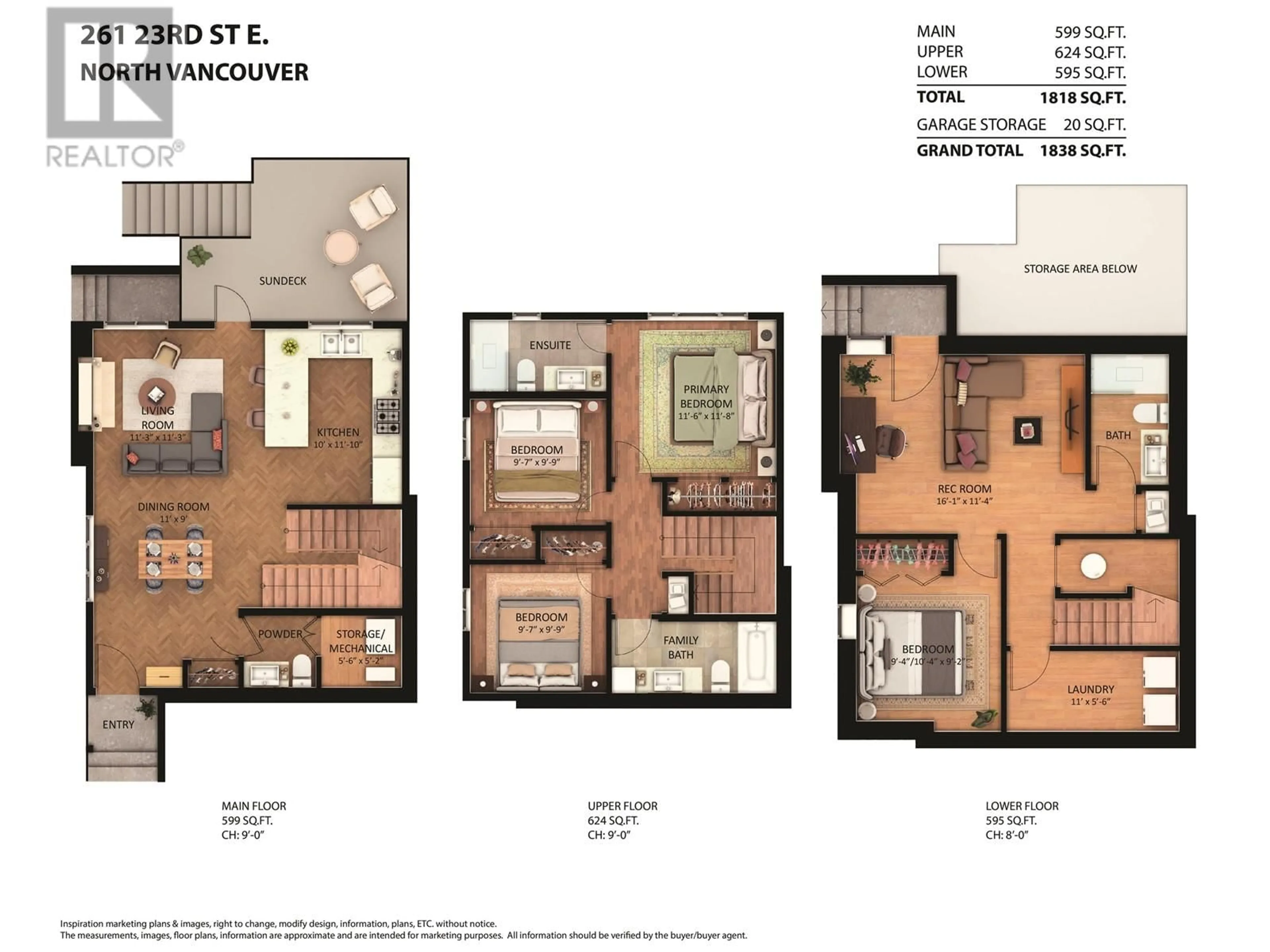 Floor plan for 261 23RD STREET, North Vancouver British Columbia V7L3E4
