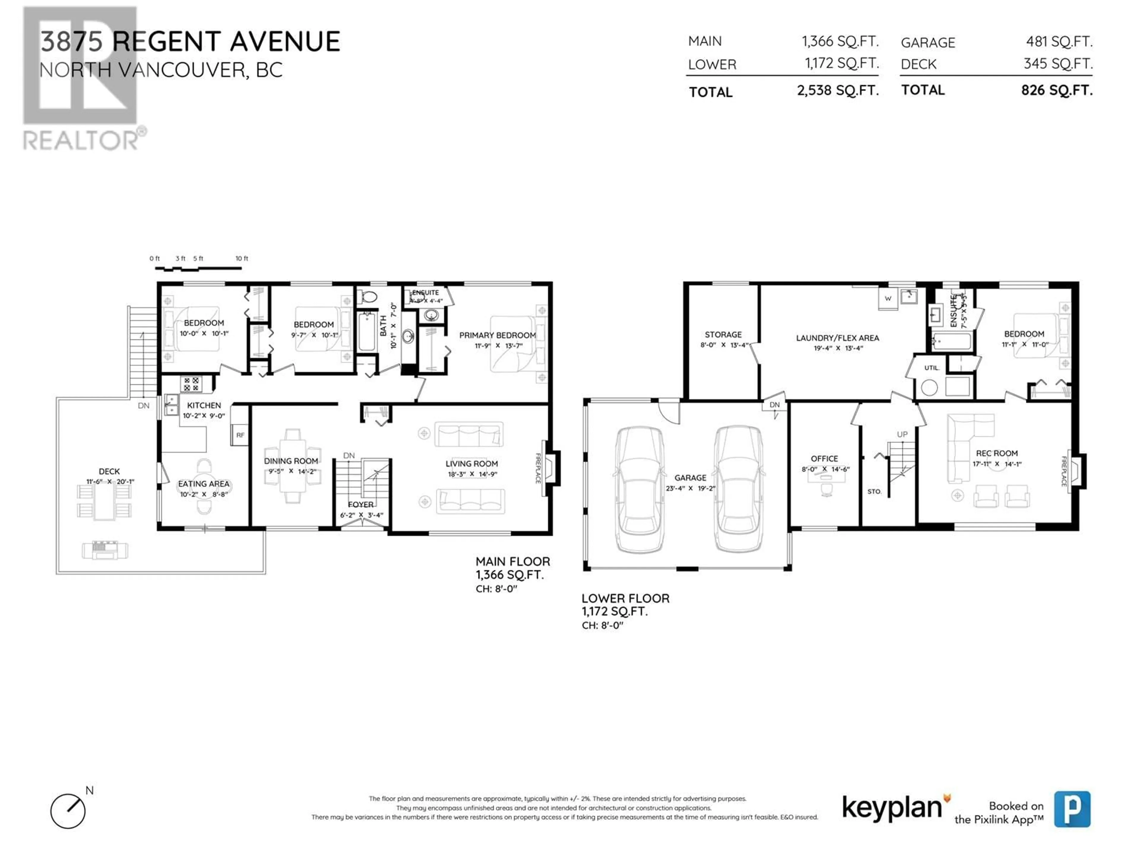 Floor plan for 3875 REGENT AVENUE, North Vancouver British Columbia V7N2C3