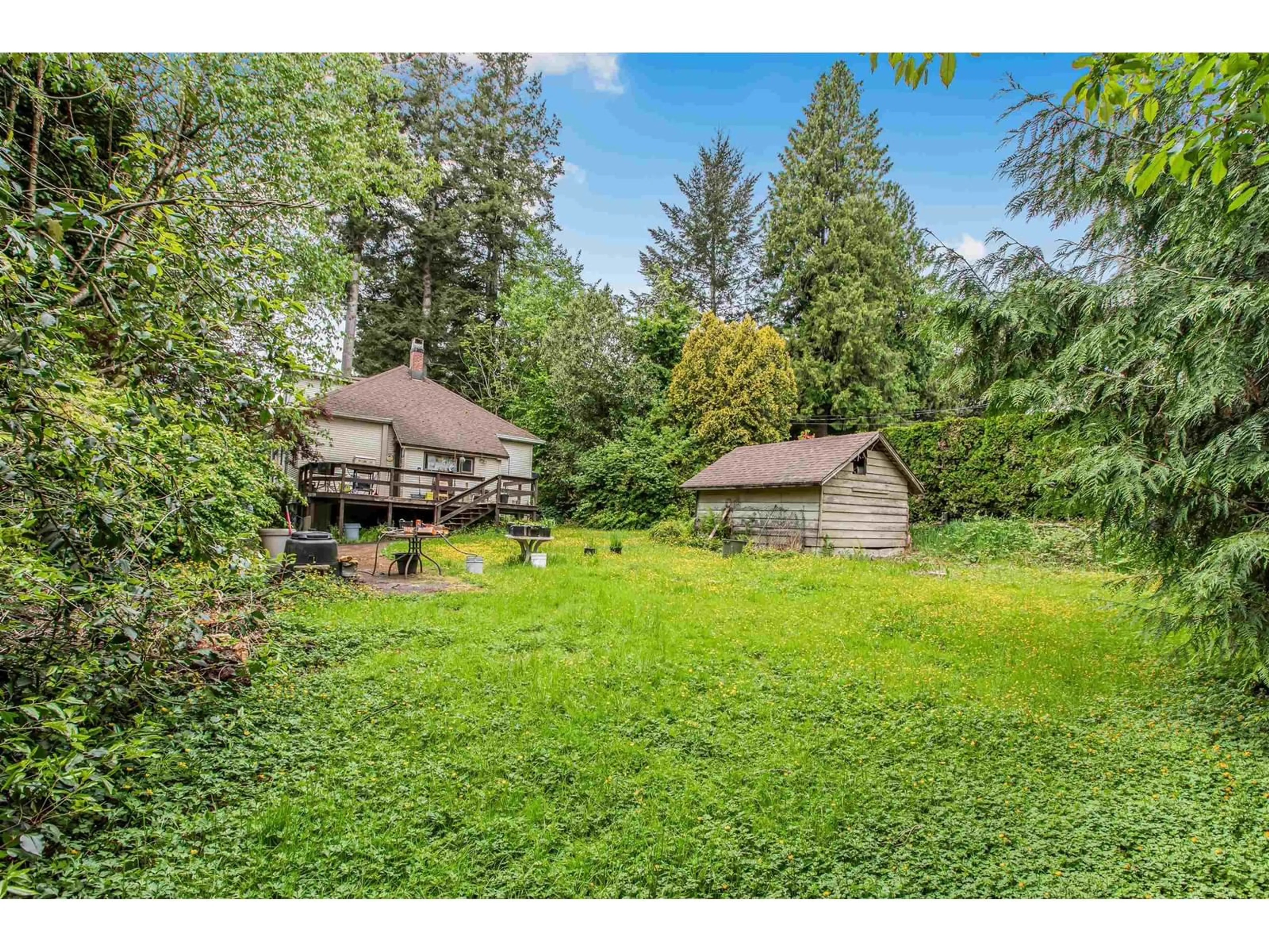 A pic from outside/outdoor area/front of a property/back of a property/a pic from drone, forest/trees view for 33239 BROWN, Mission British Columbia V2V2R3