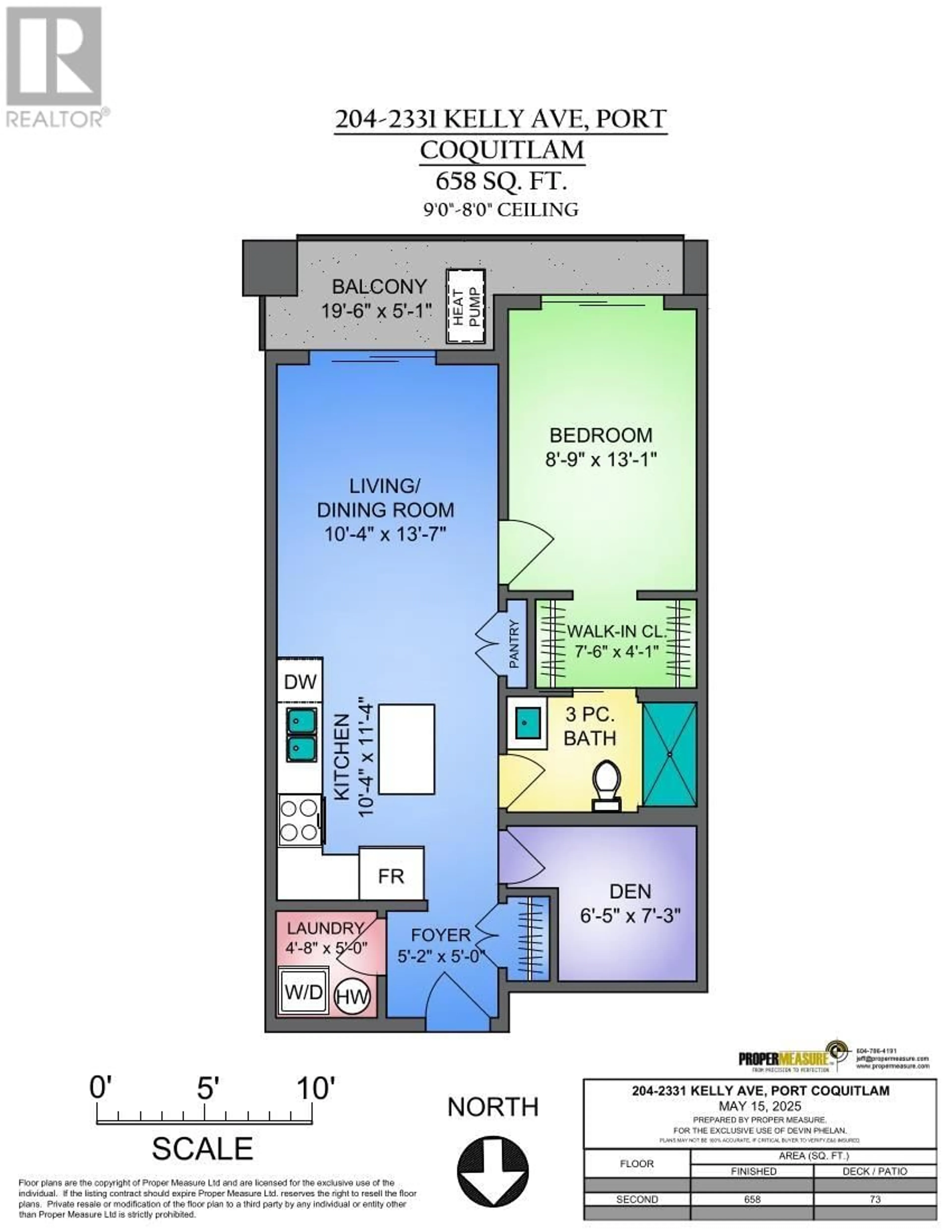 Floor plan for 204 - 2331 KELLY AVENUE, Port Coquitlam British Columbia V3C1Y3