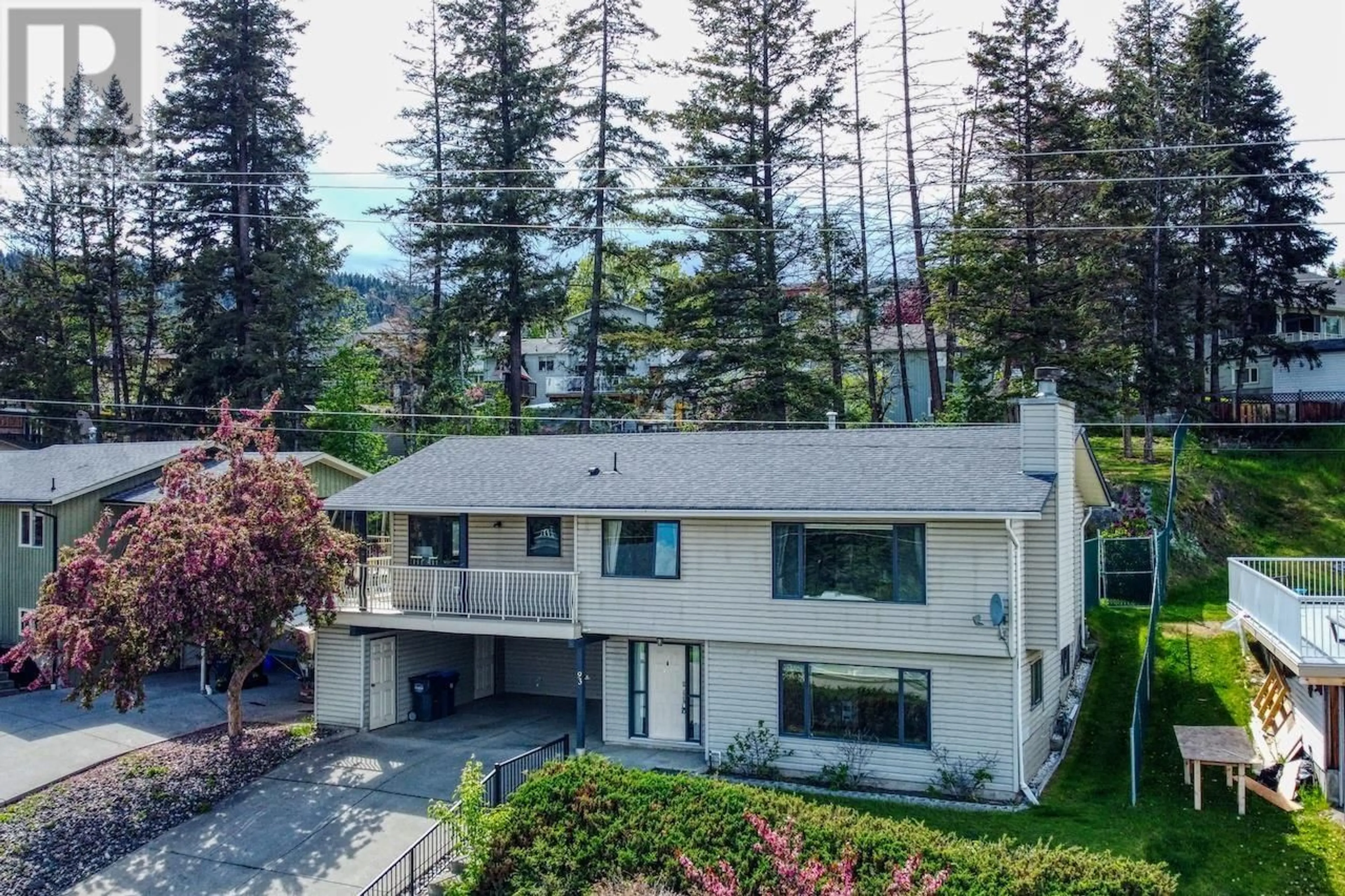 A pic from outside/outdoor area/front of a property/back of a property/a pic from drone, mountain view for 93 WESTRIDGE DRIVE, Williams Lake British Columbia V2G5K3